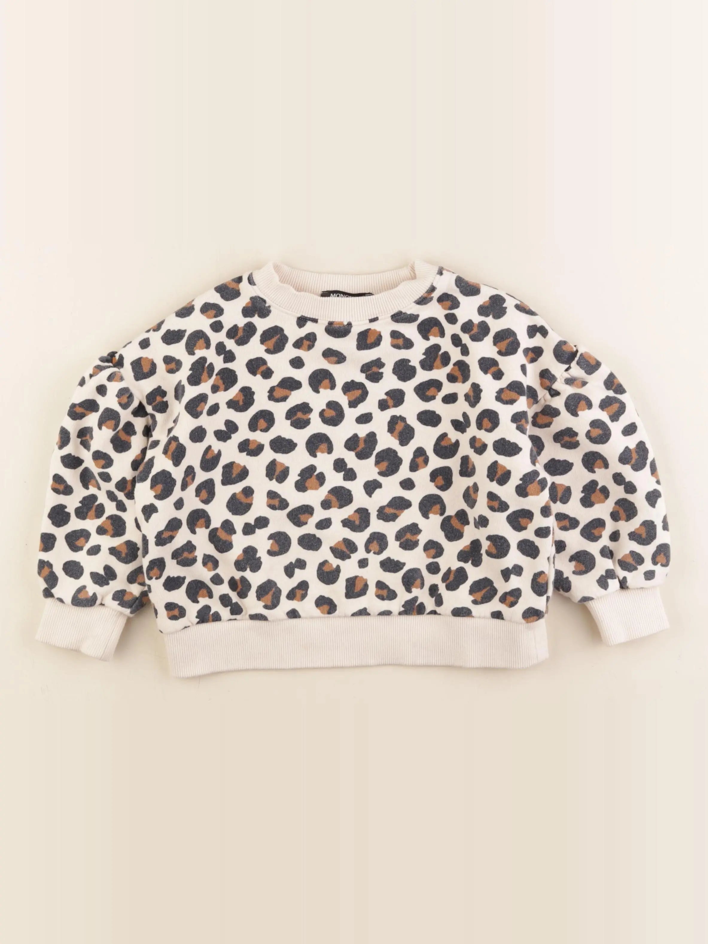 Monoprix - sweat marron - 5 ans