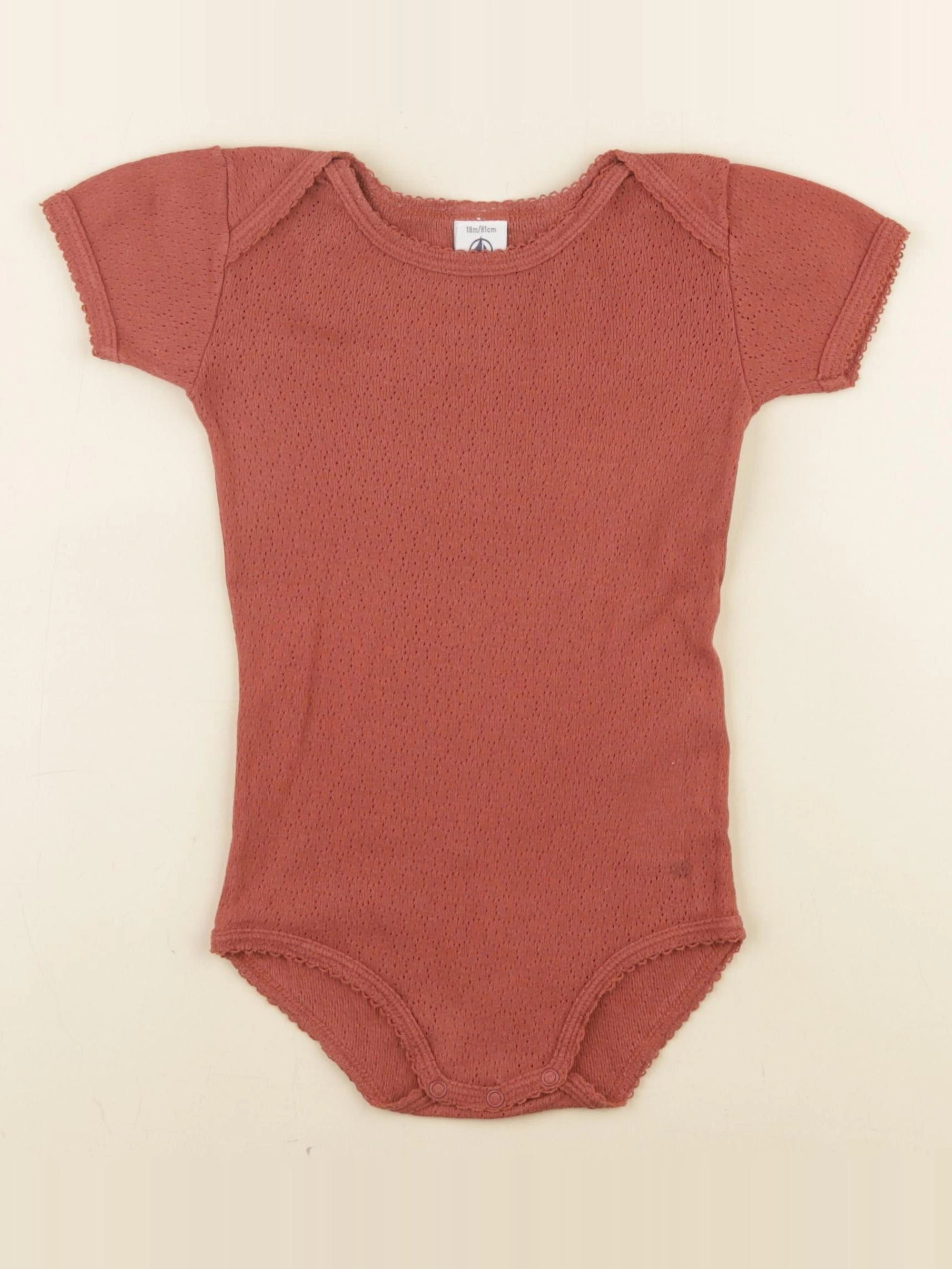 Petit Bateau - body marron - 18 mois