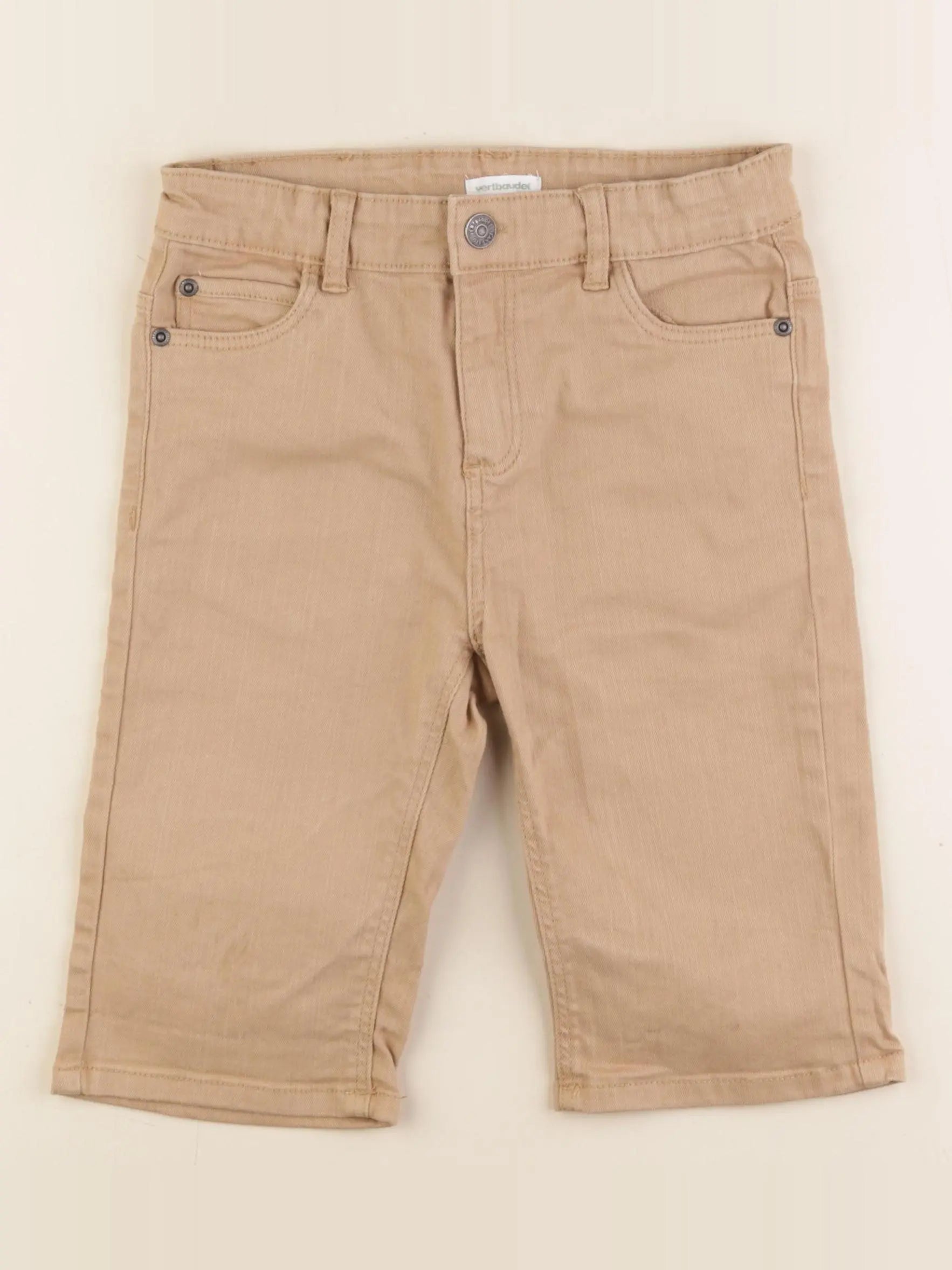 Vertbaudet - short beige - 9 ans