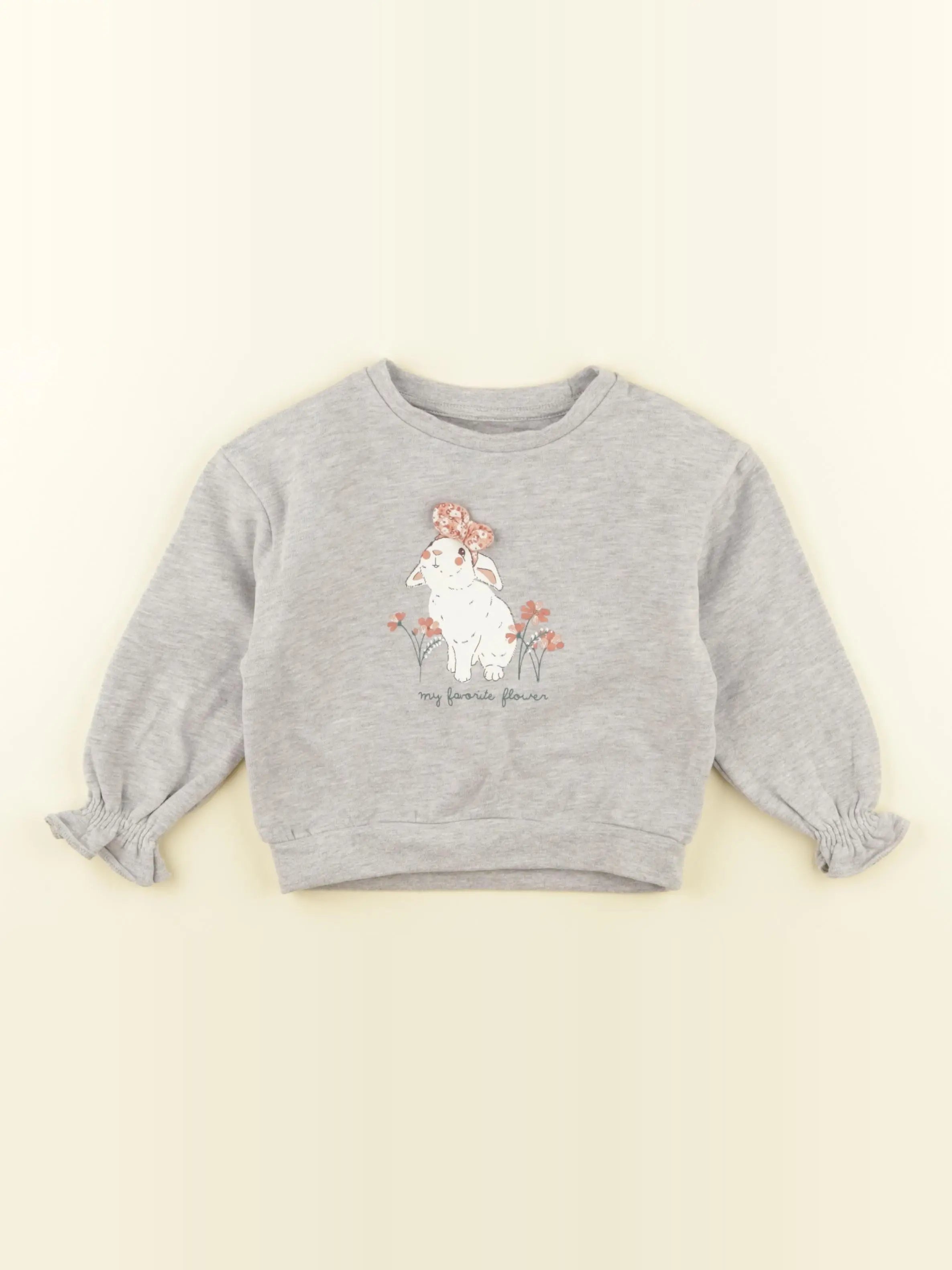 Vertbaudet - sweat gris - 3 ans