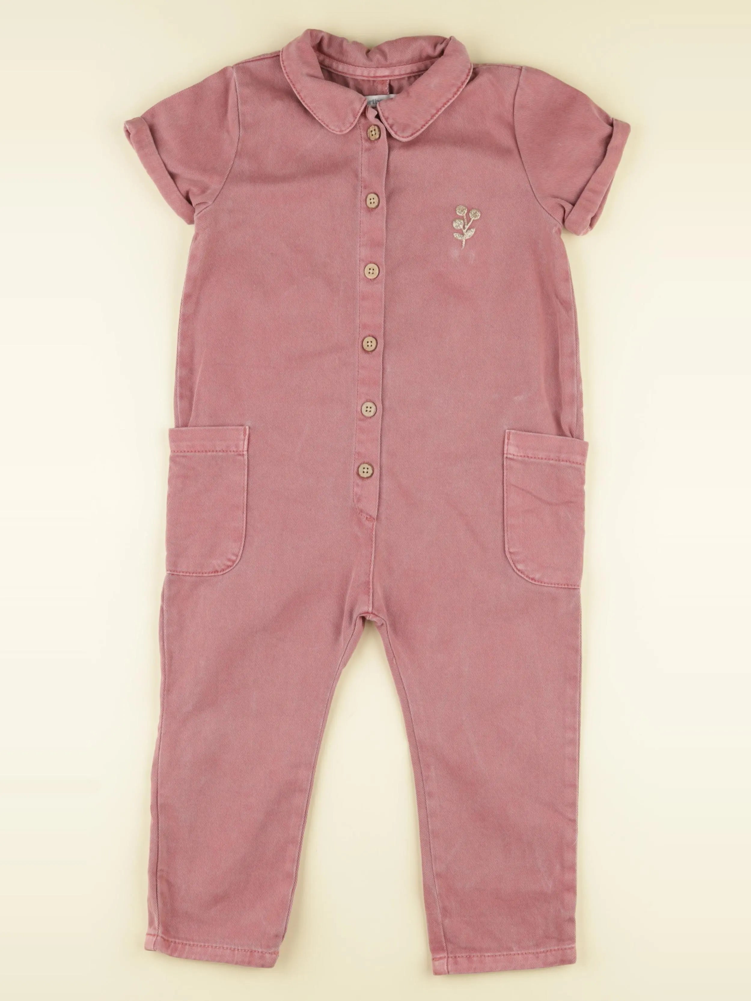 Vertbaudet - combinaison rose - 3 ans