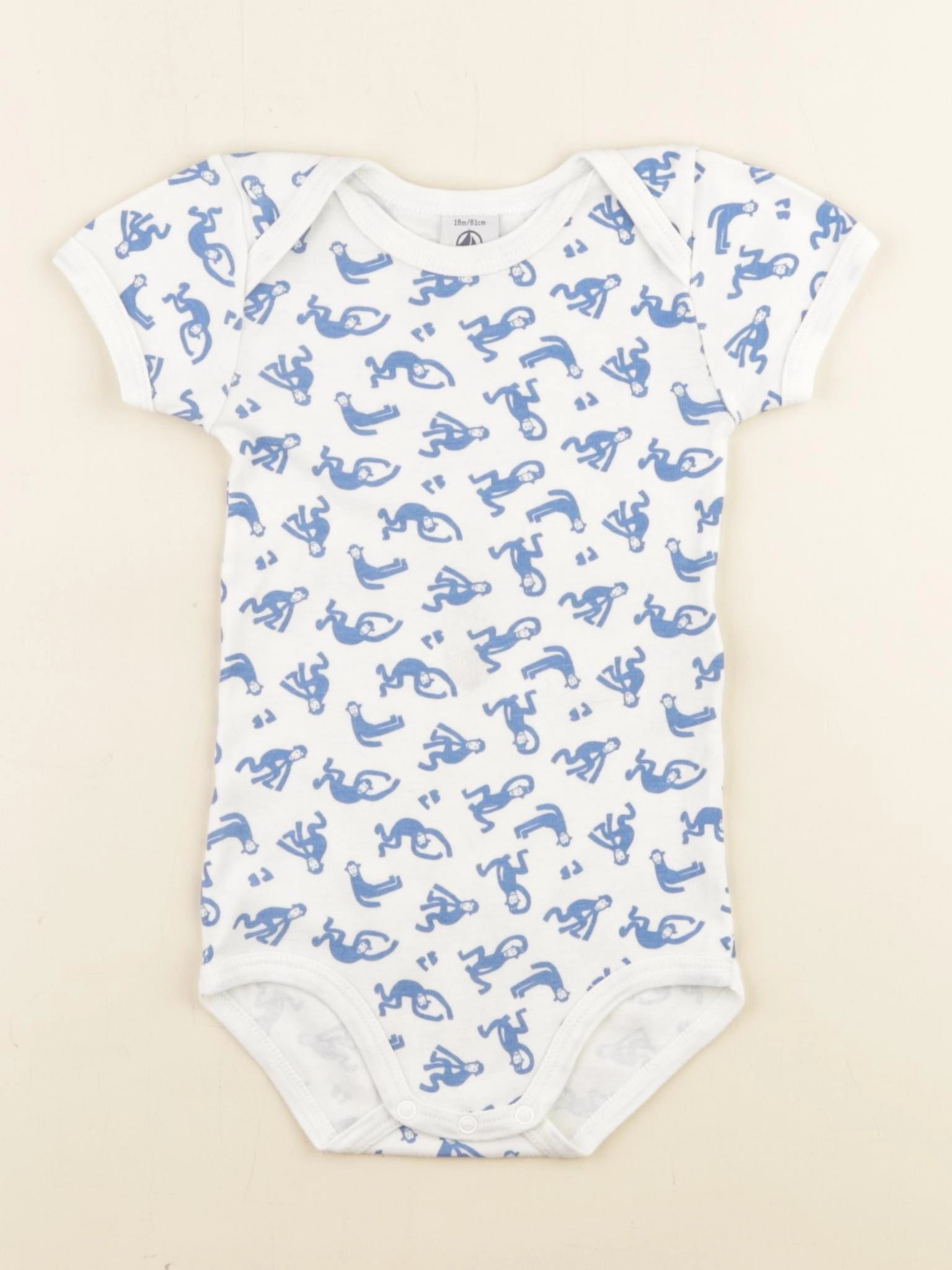 Petit Bateau - body blanc - 18 mois