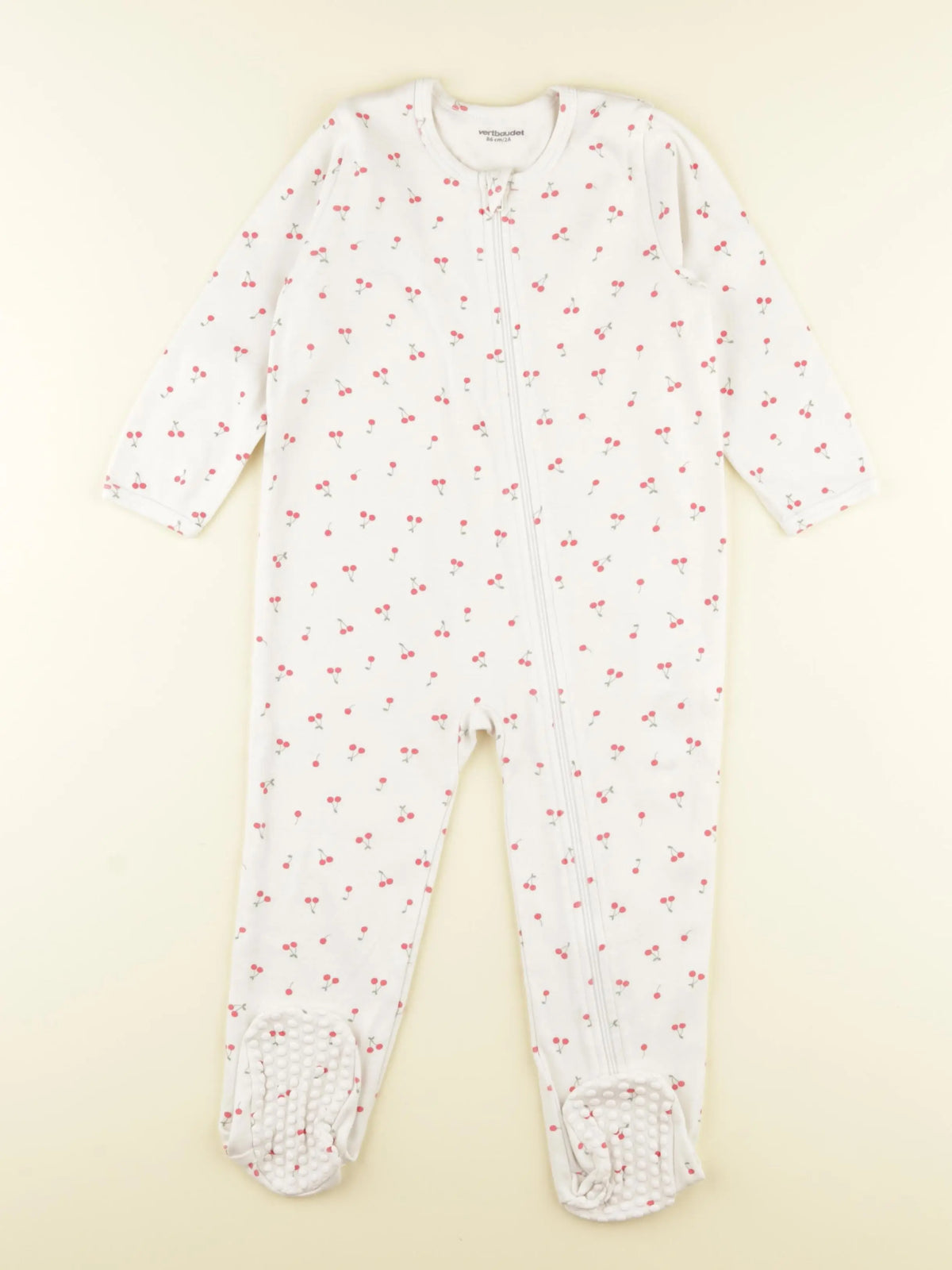 Vertbaudet - pyjama coton blanc - 2 ans