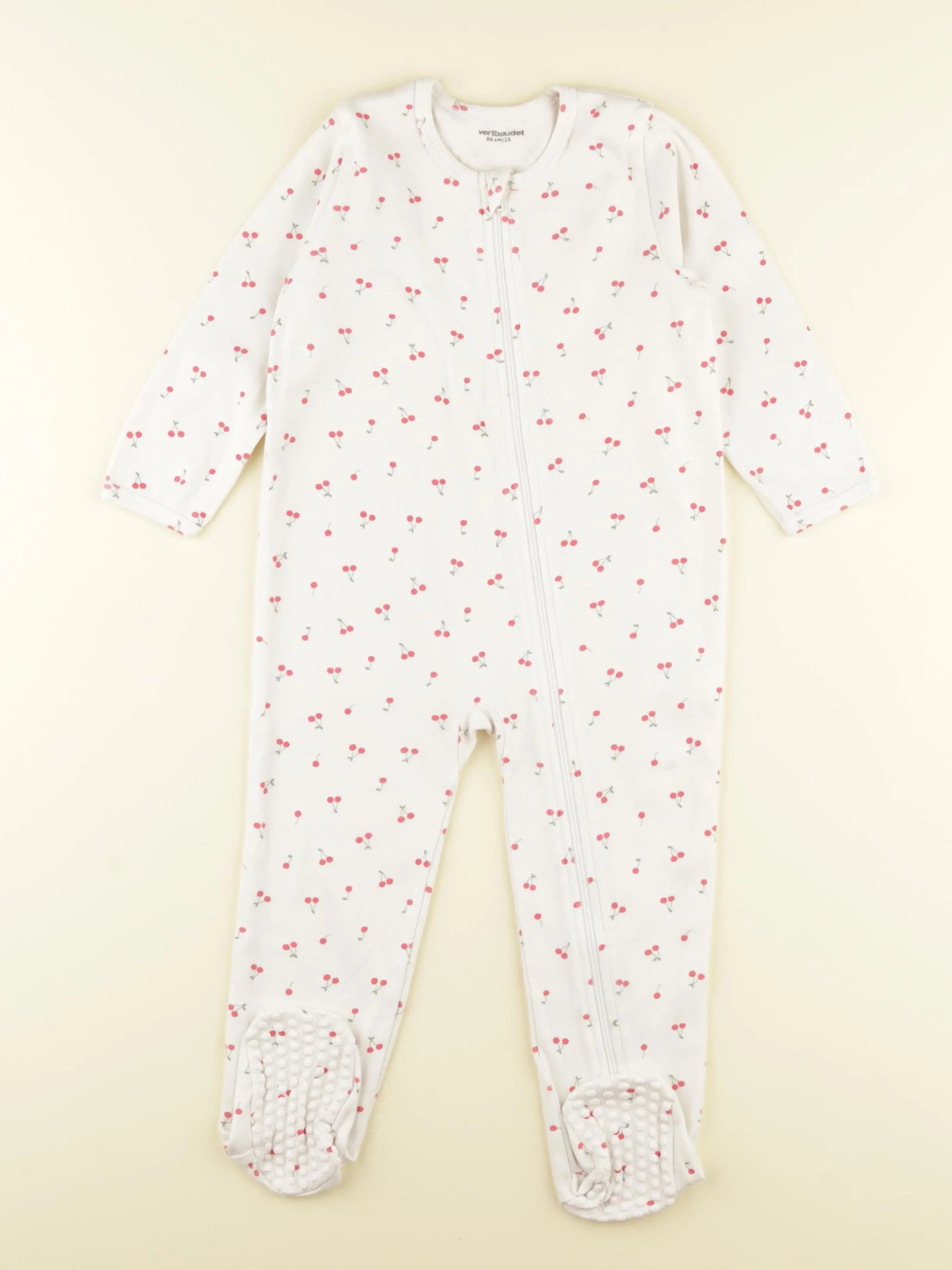 Vertbaudet - pyjama coton blanc - 2 ans