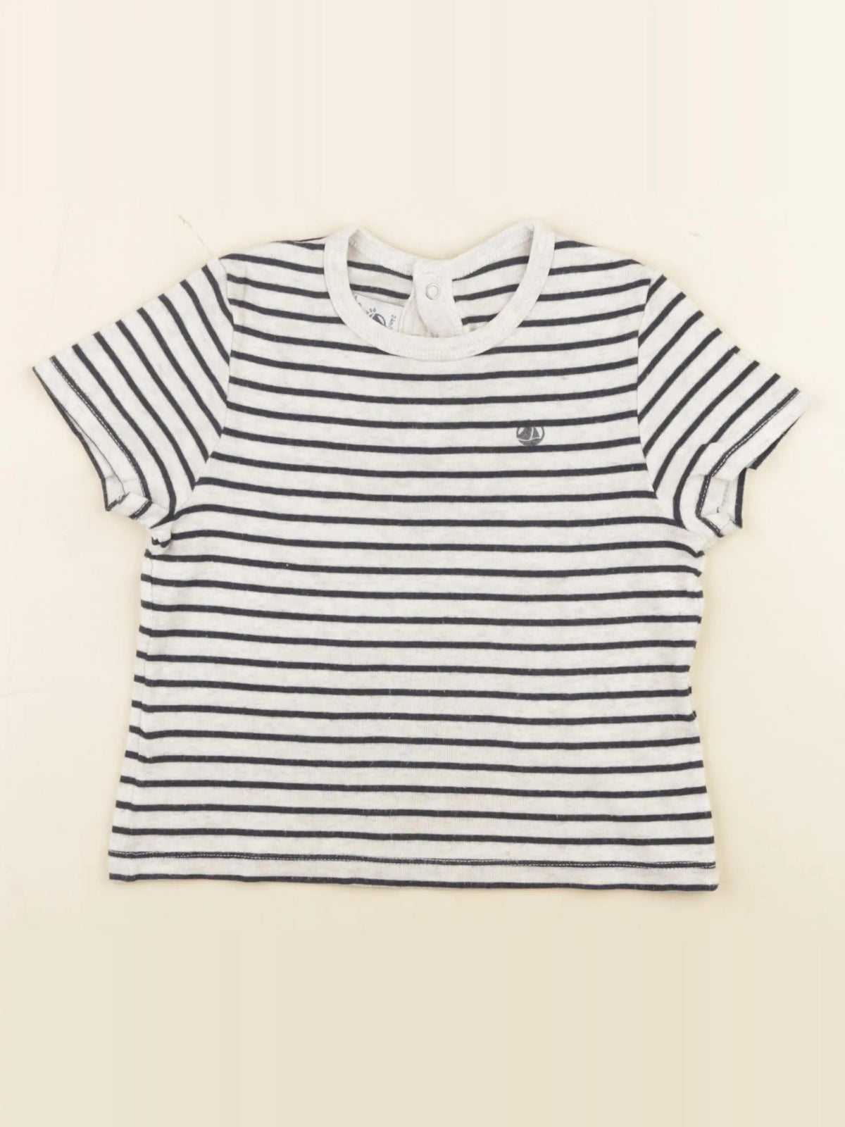 Petit Bateau - tee-shirt gris - 24 mois