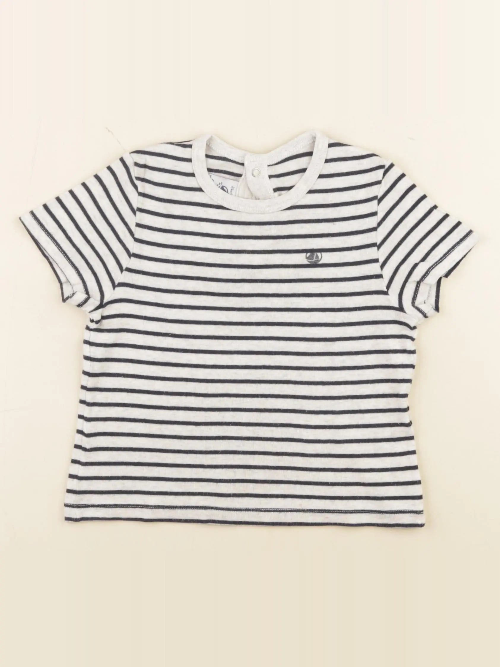 Petit Bateau - tee-shirt gris - 24 mois