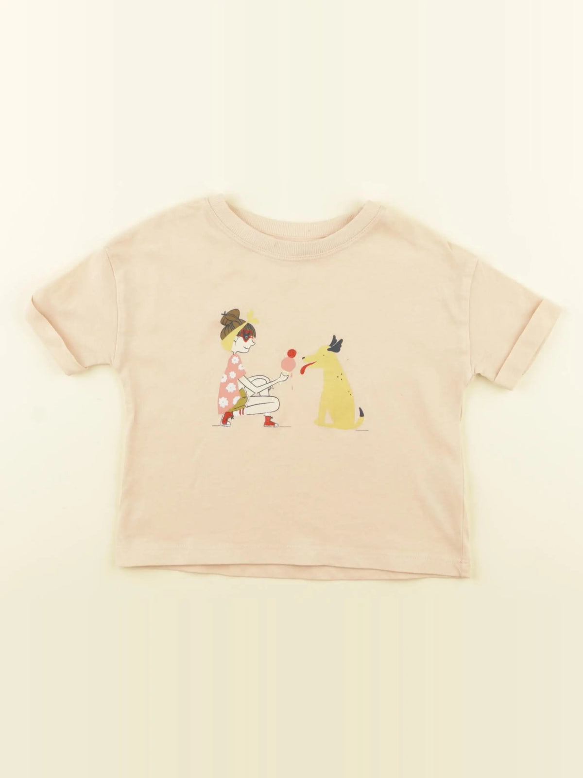 Vertbaudet - tee-shirt rose - 2 ans