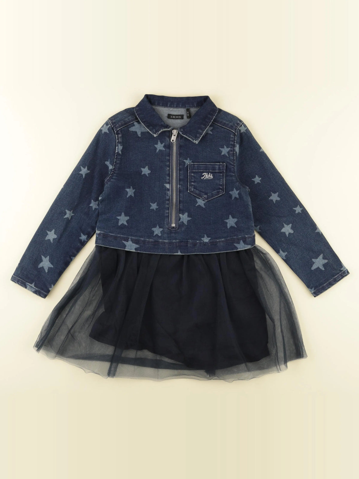 IKKS - robe bleu - 4 ans