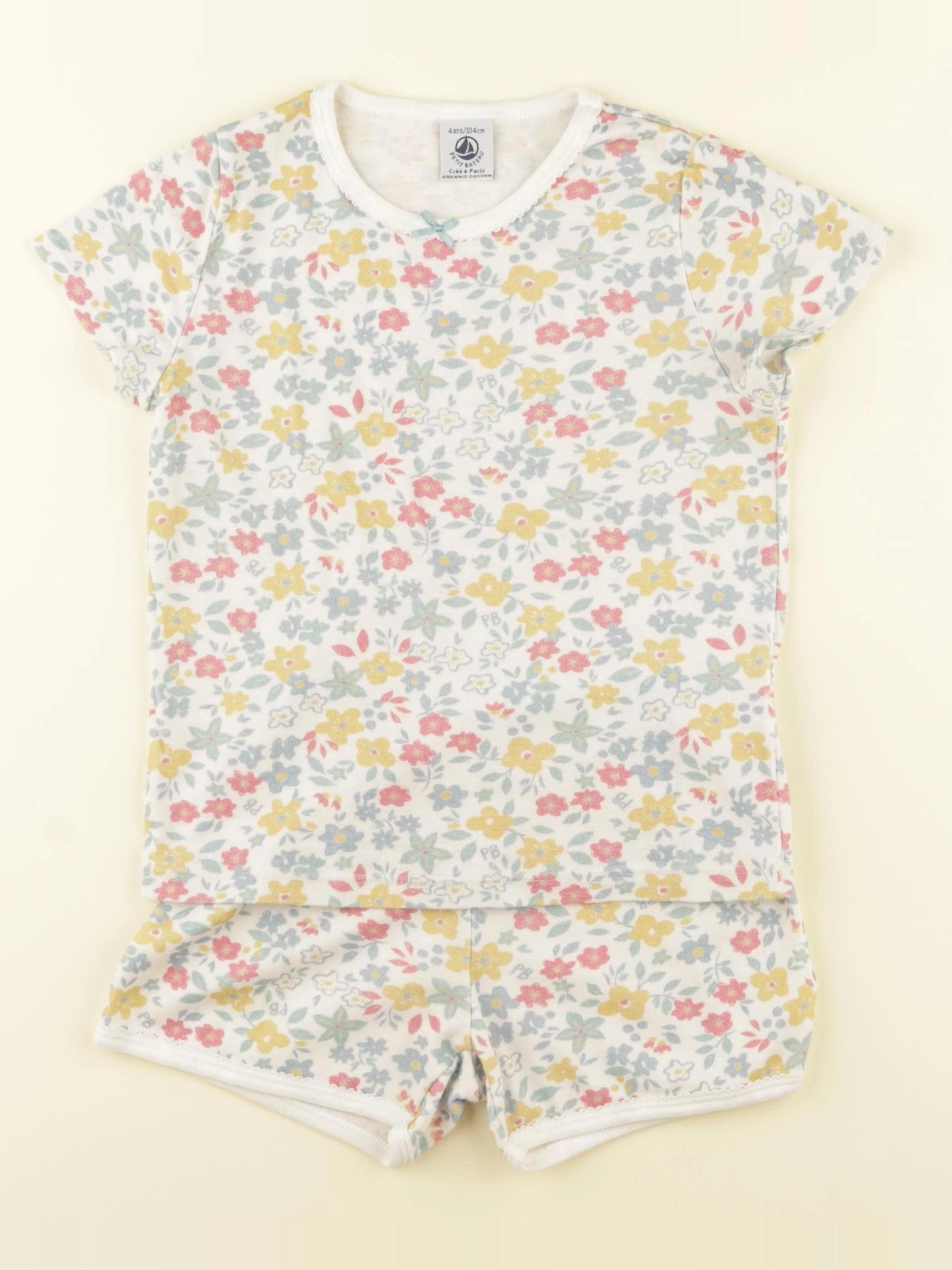 Petit Bateau - pyjama coton multicolore - 4 ans