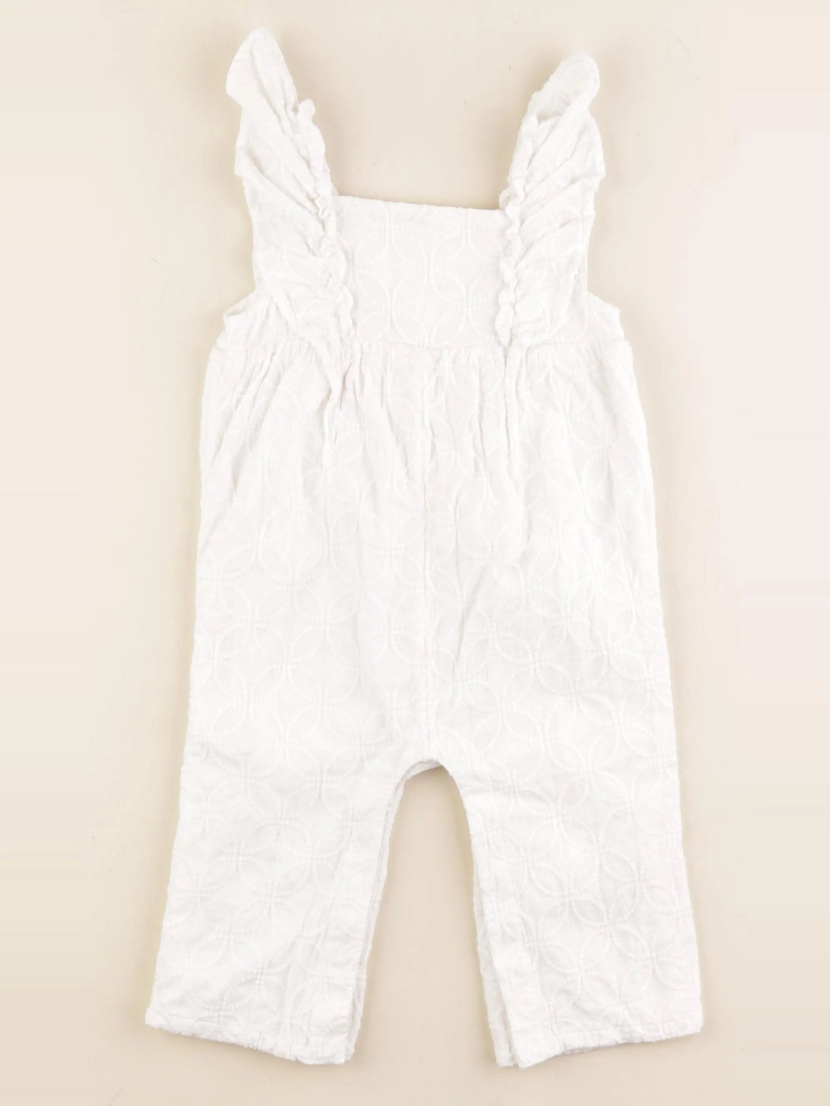 Vertbaudet - combinaison blanc - 18 mois