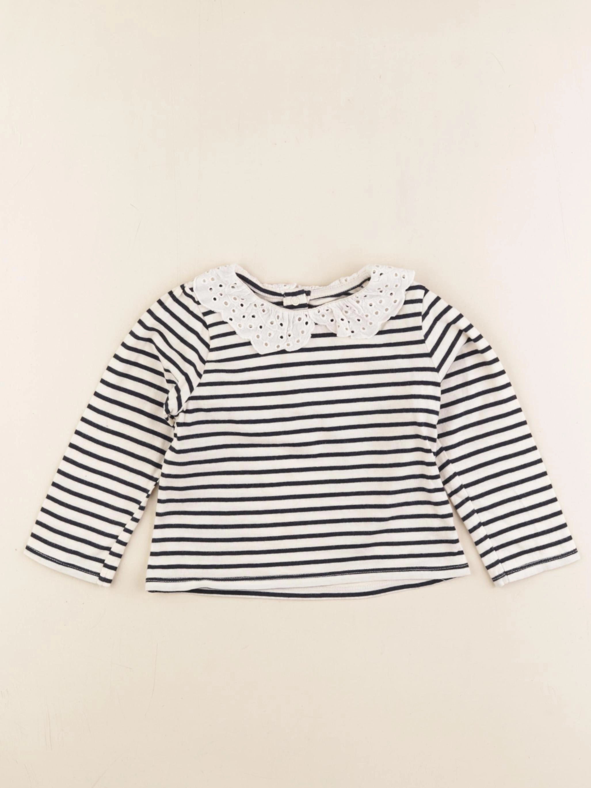 Vertbaudet - tee-shirt beige - 18 mois