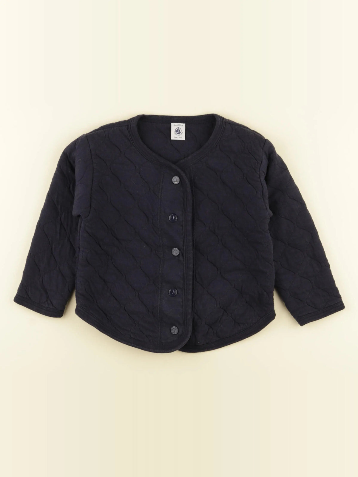 Petit Bateau - gilet bleu - 4 ans
