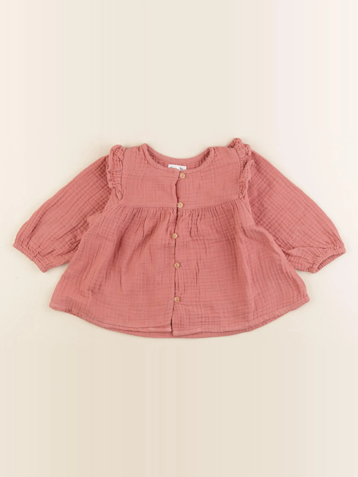 Vertbaudet - blouse rose - 12 mois