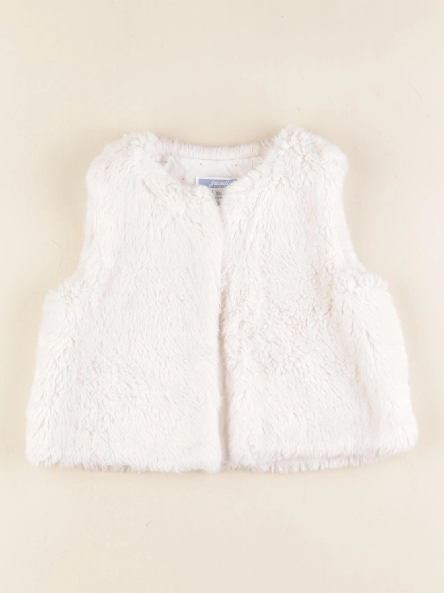 Jacadi - gilet blanc - 18 mois