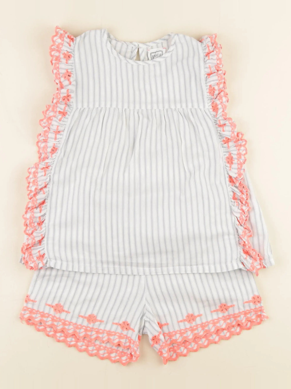 Bonheur du jour - ensemble bleu - 6 mois