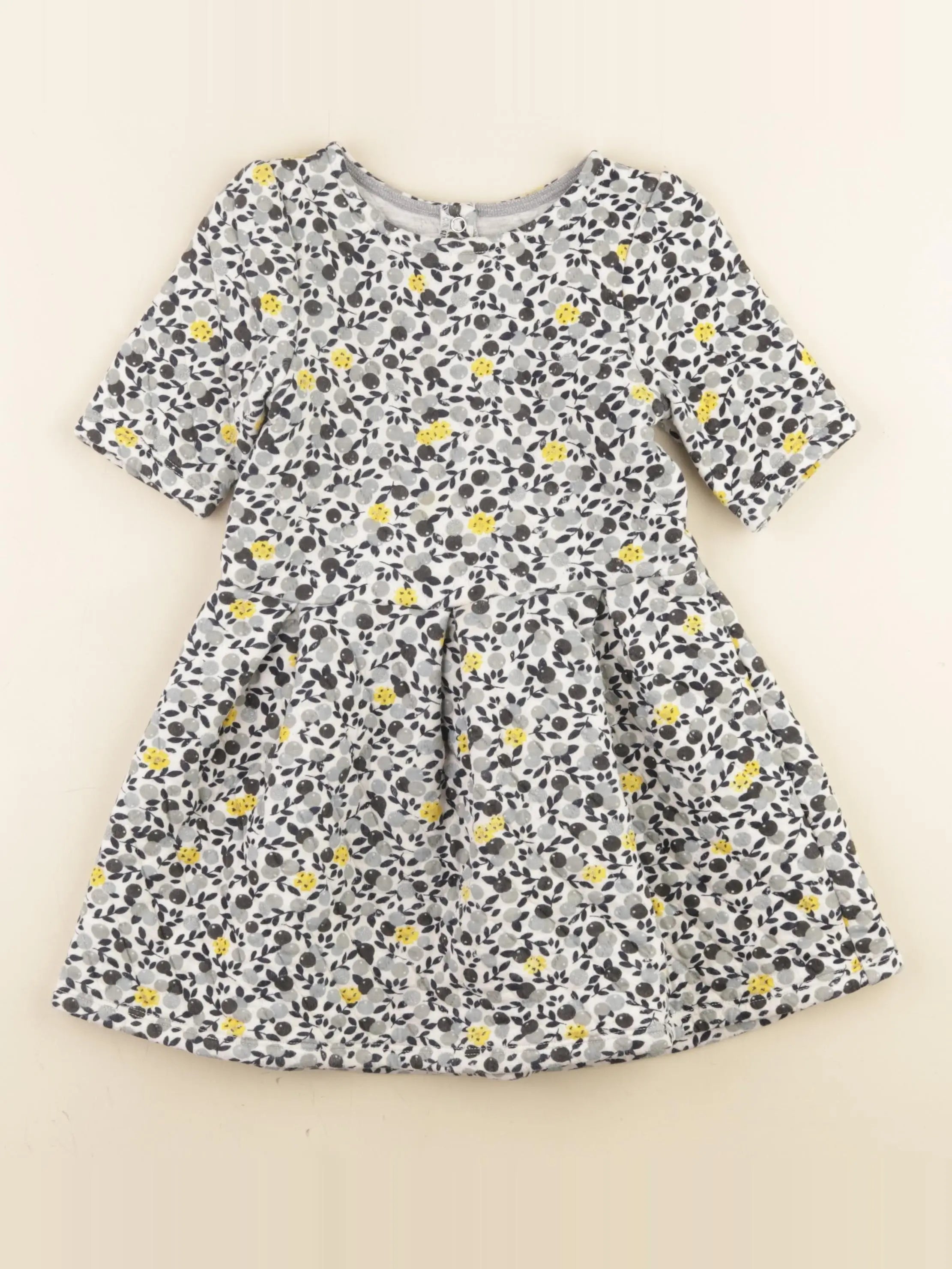 Petit Bateau - robe gris - 5 ans
