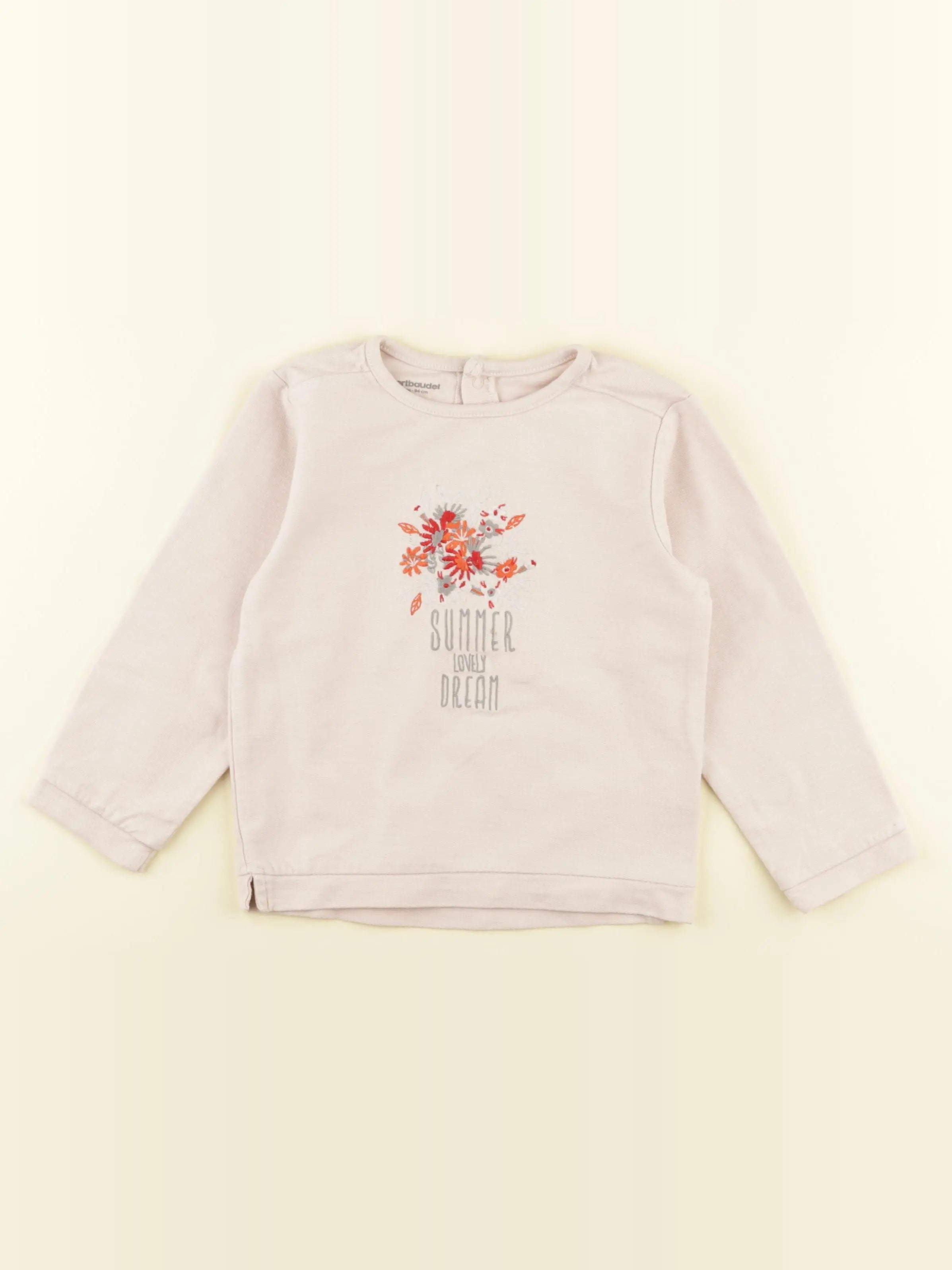 Vertbaudet - sweat rose - 3 ans