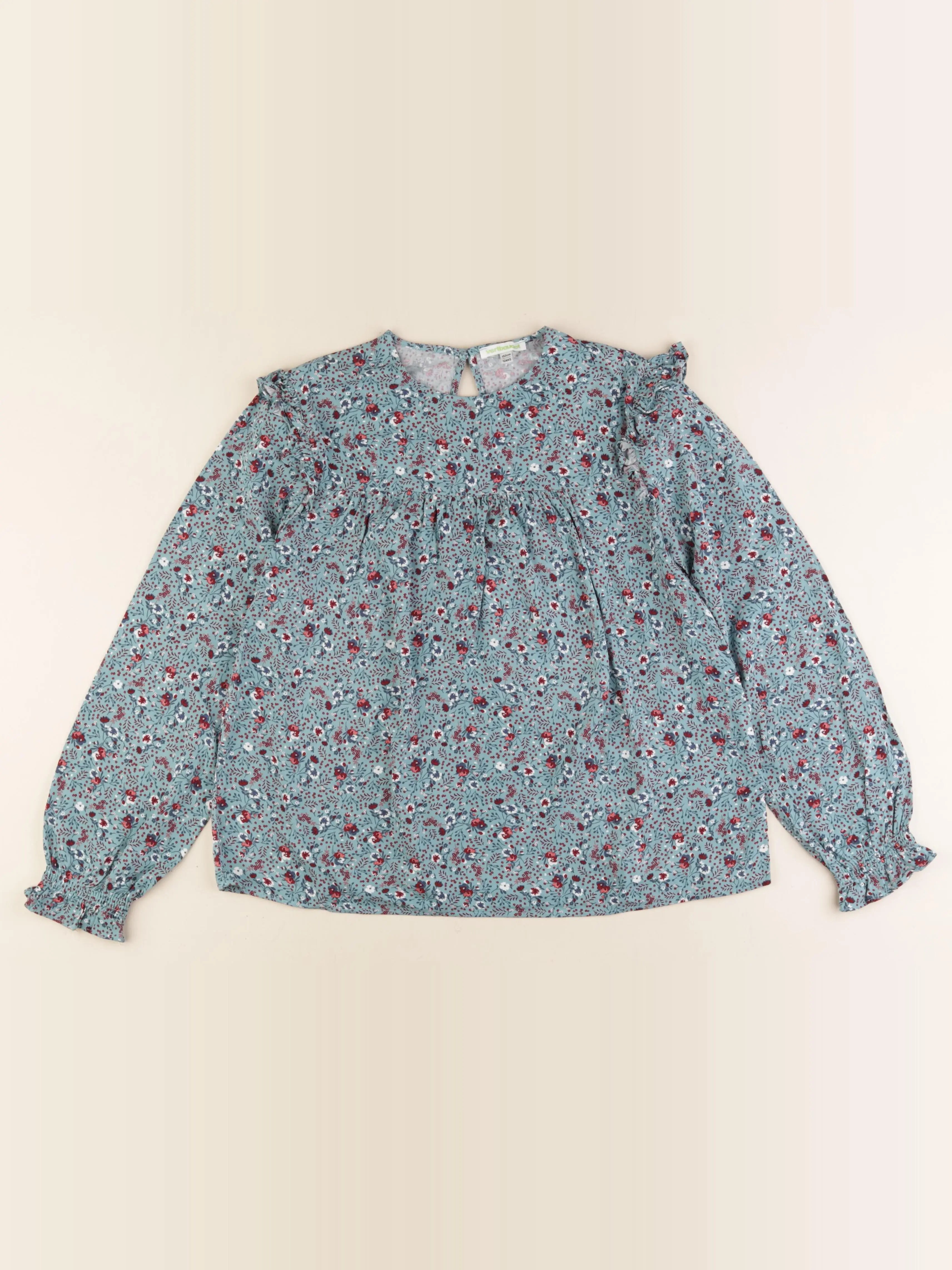 Vertbaudet - blouse bleu - 12 ans