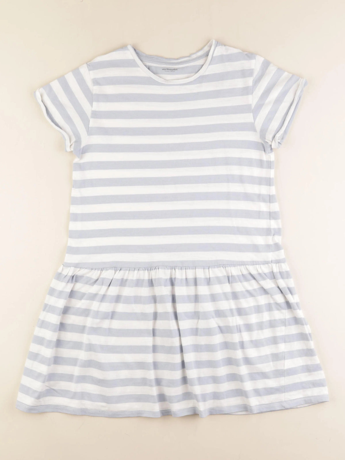 Vertbaudet - robe blanc, bleu - 14 ans