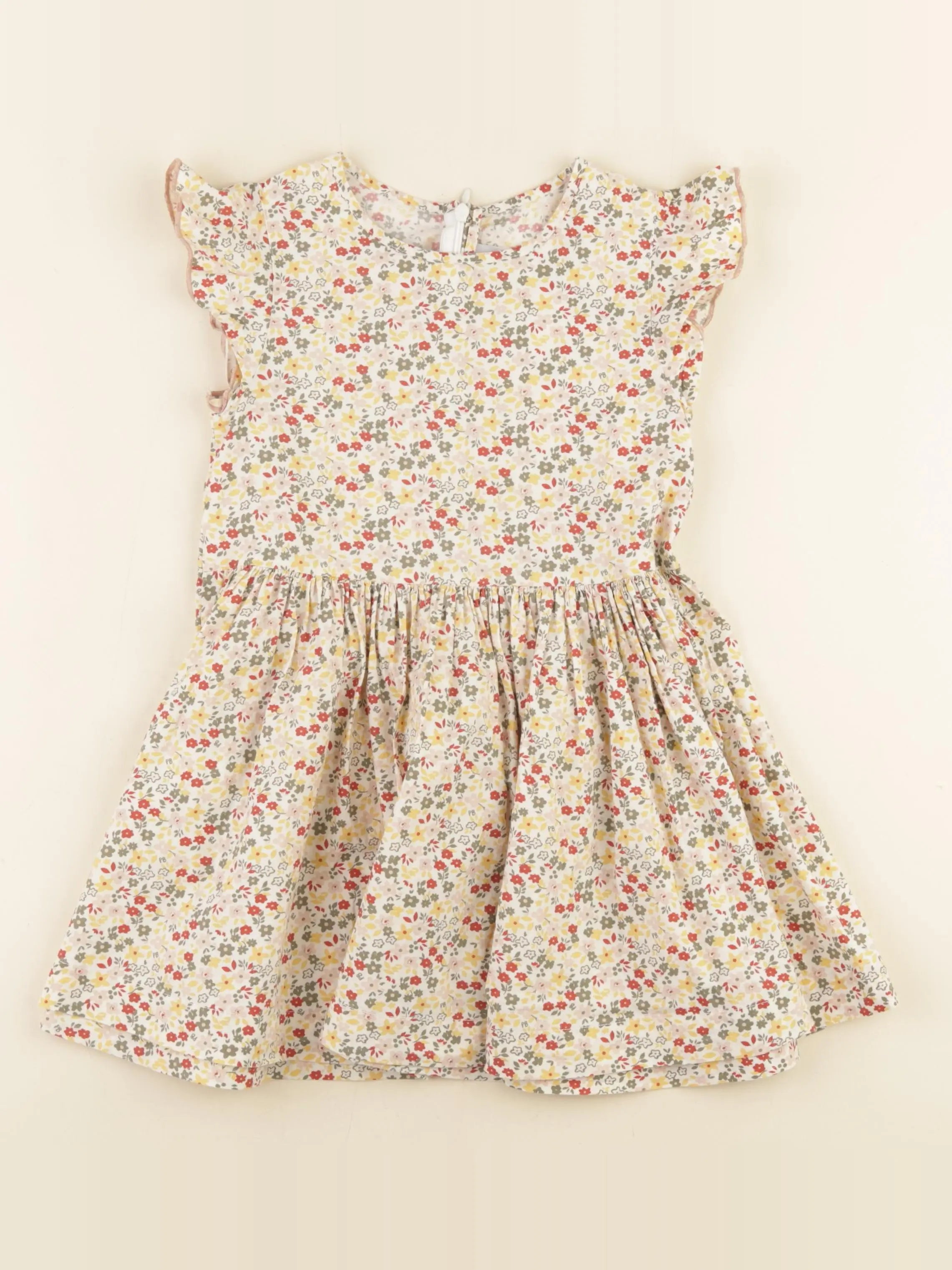 Petit Bateau - robe beige - 5 ans