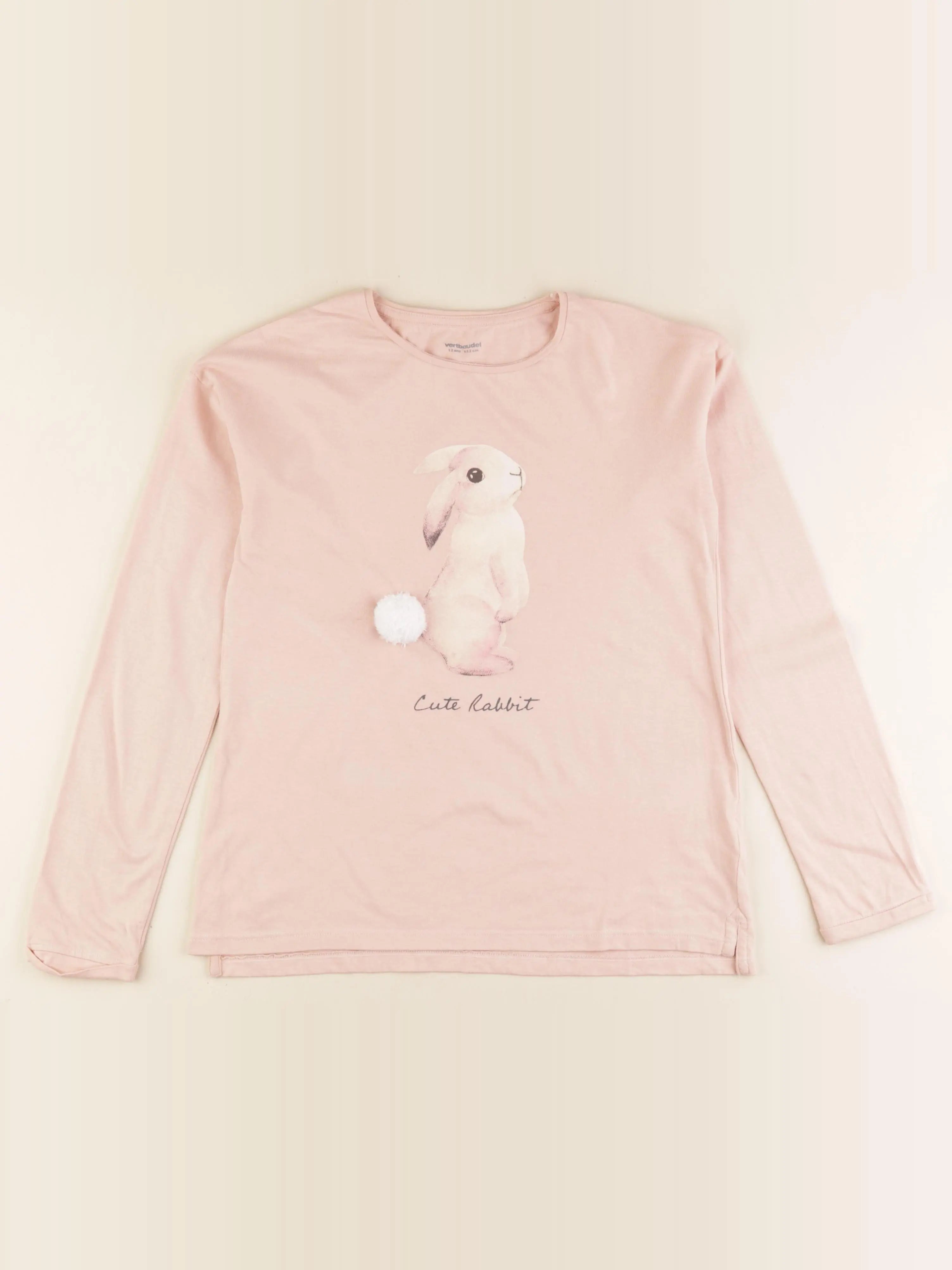 Vertbaudet - tee-shirt rose - 12 ans