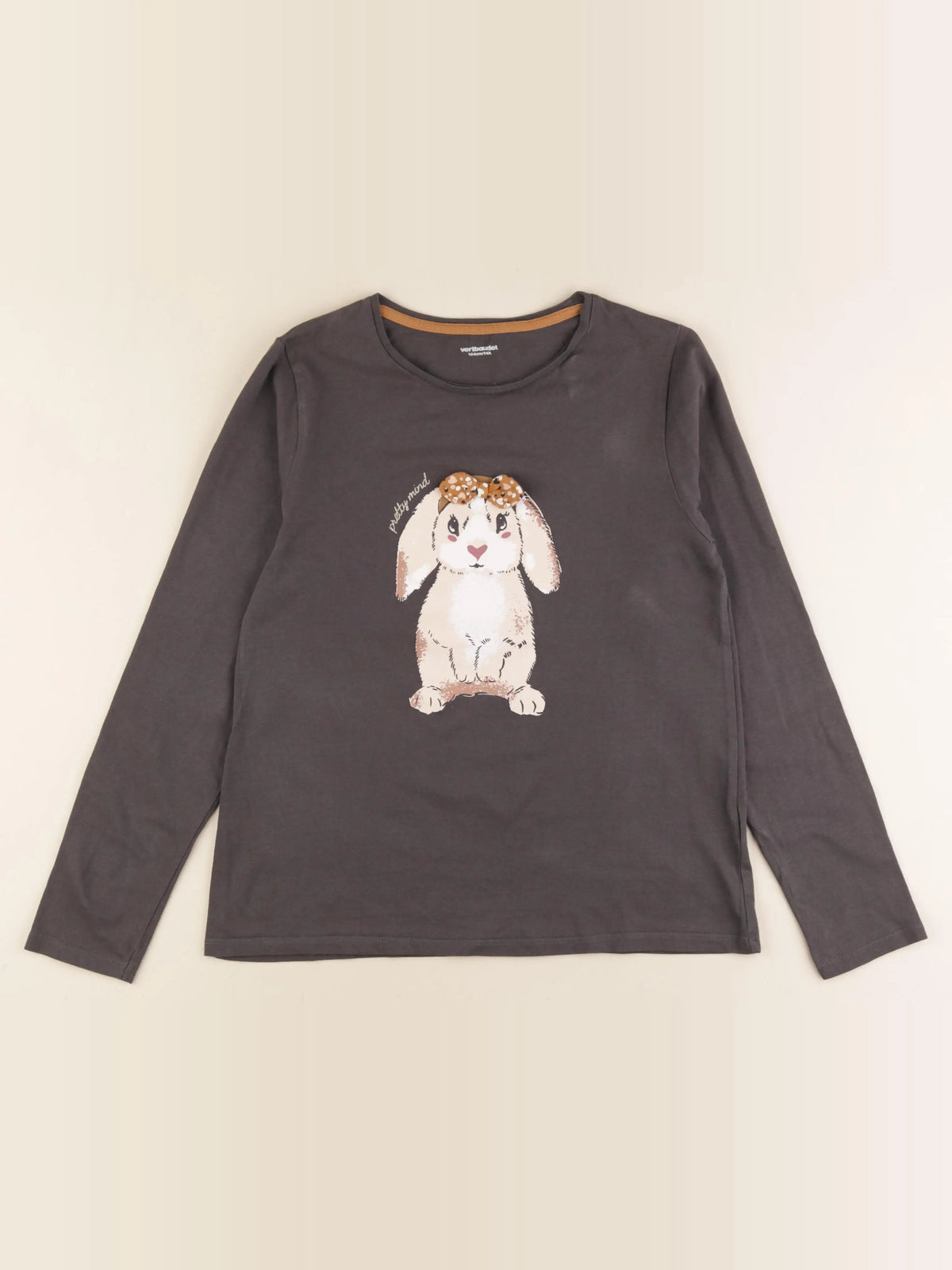 Vertbaudet - tee-shirt gris - 14 ans