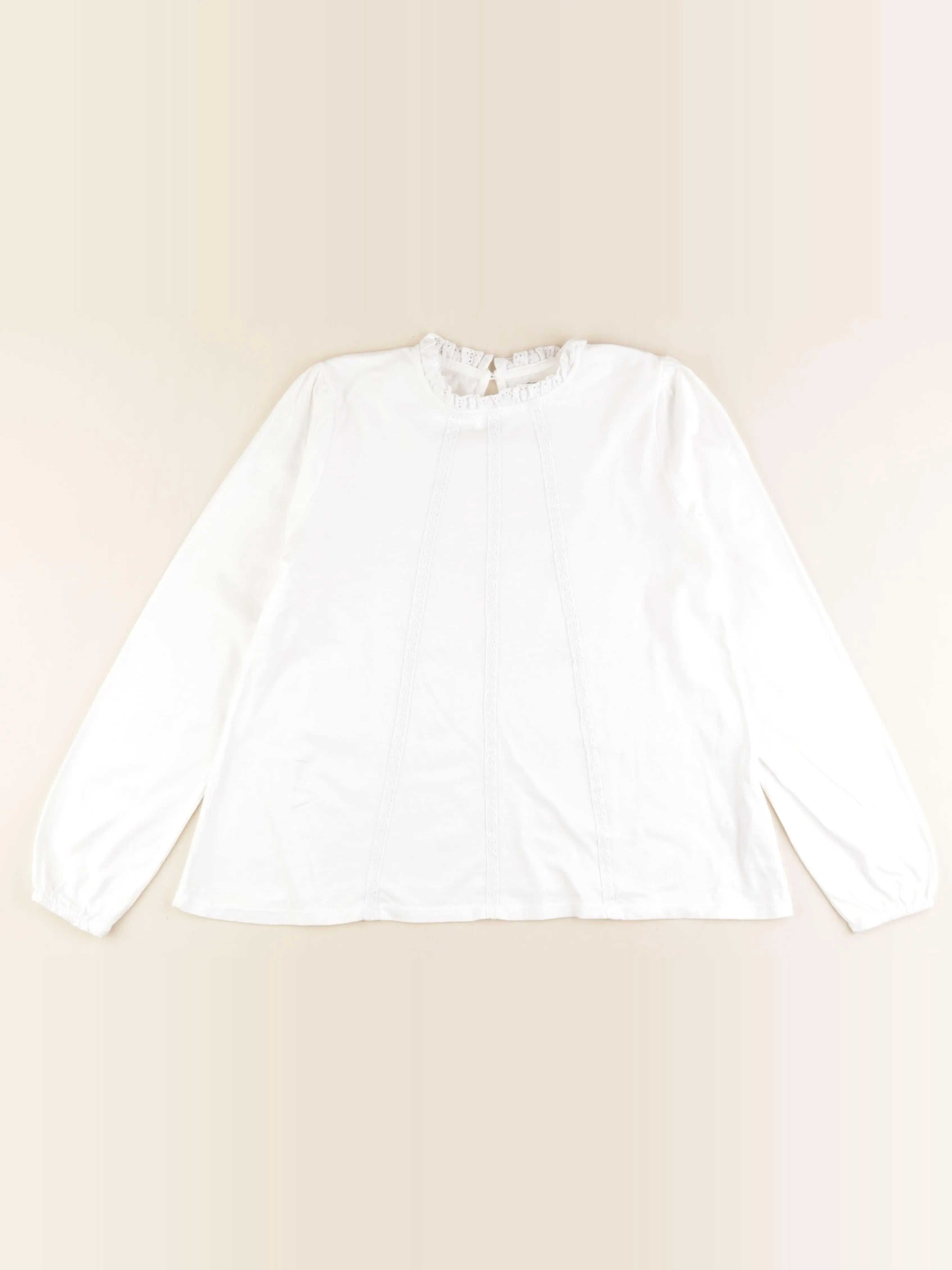 Vertbaudet - tee-shirt blanc - 12 ans