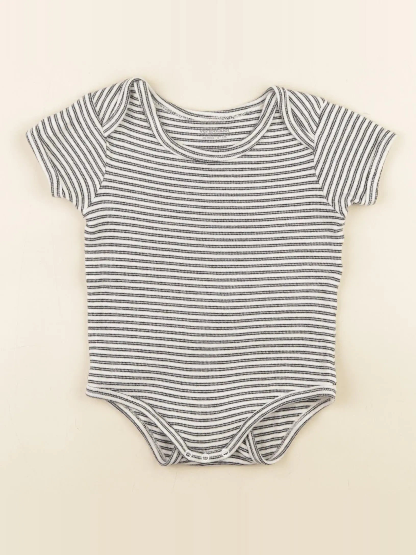 Vertbaudet - body beige, bleu - 36 mois