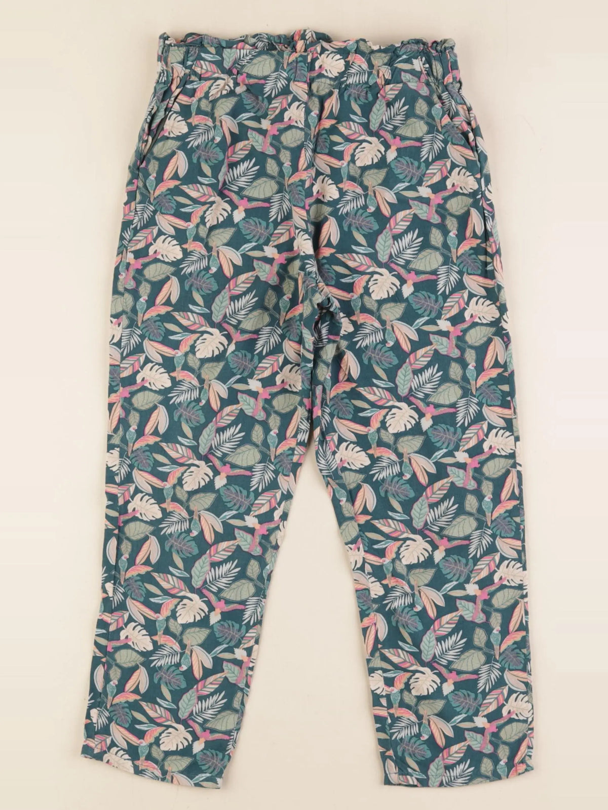 Vertbaudet - pantalon vert - 7 ans