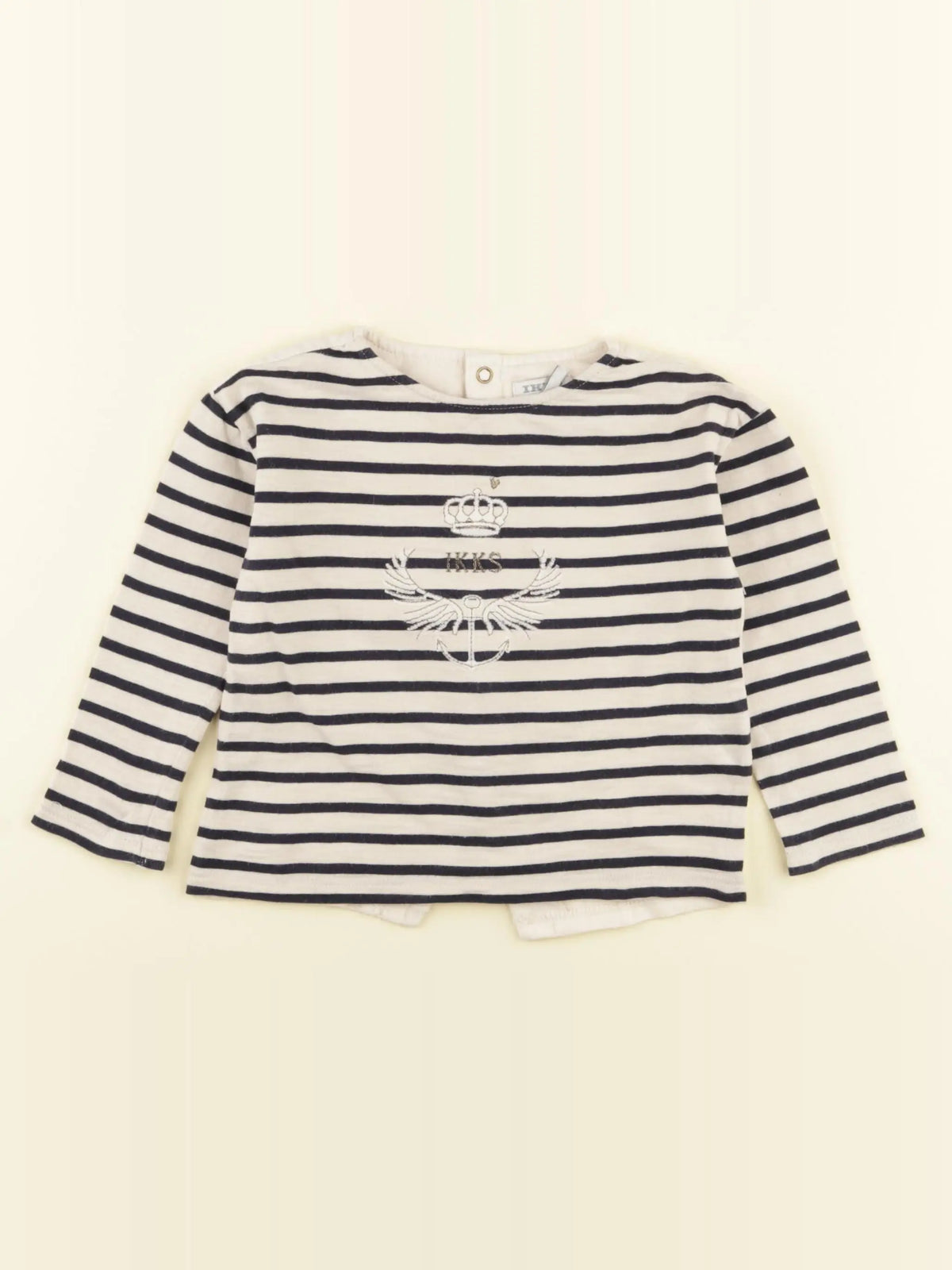 IKKS - tee-shirt beige, bleu - 2 ans