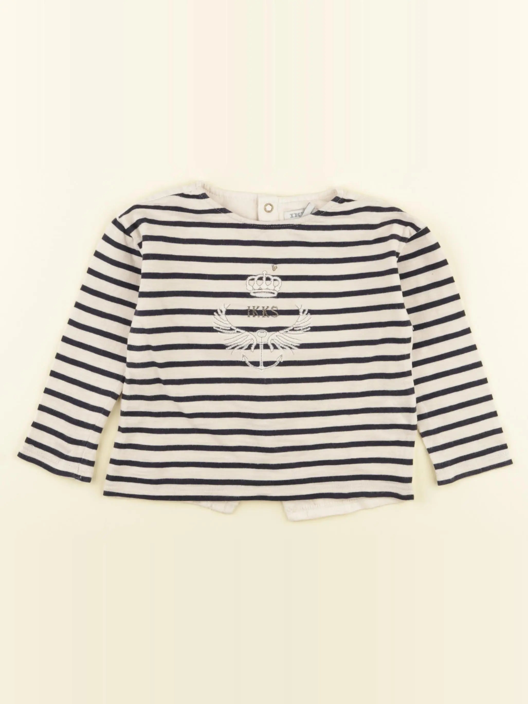IKKS - tee-shirt beige, bleu - 2 ans