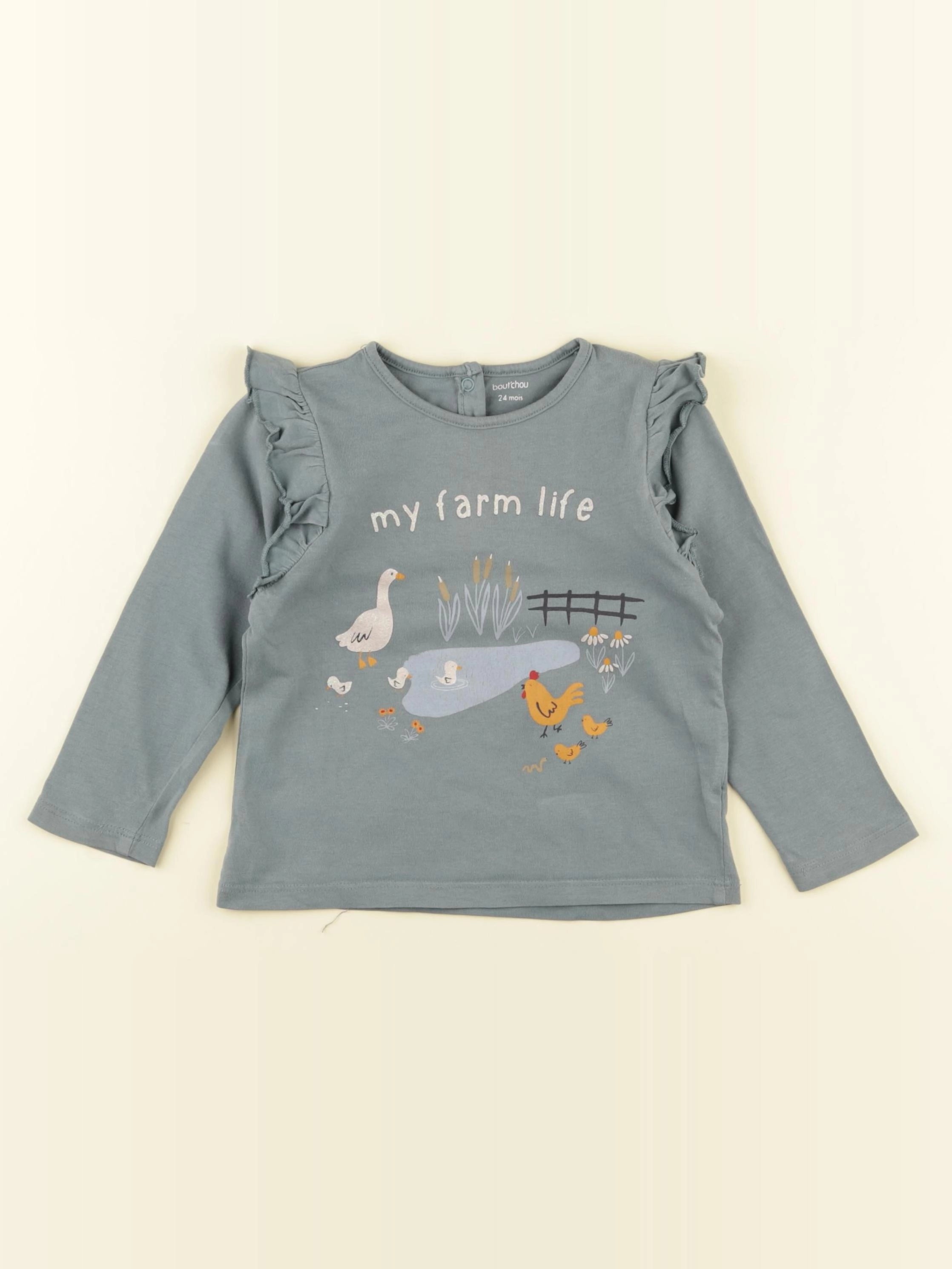 Boutchou - tee-shirt vert - 24 mois