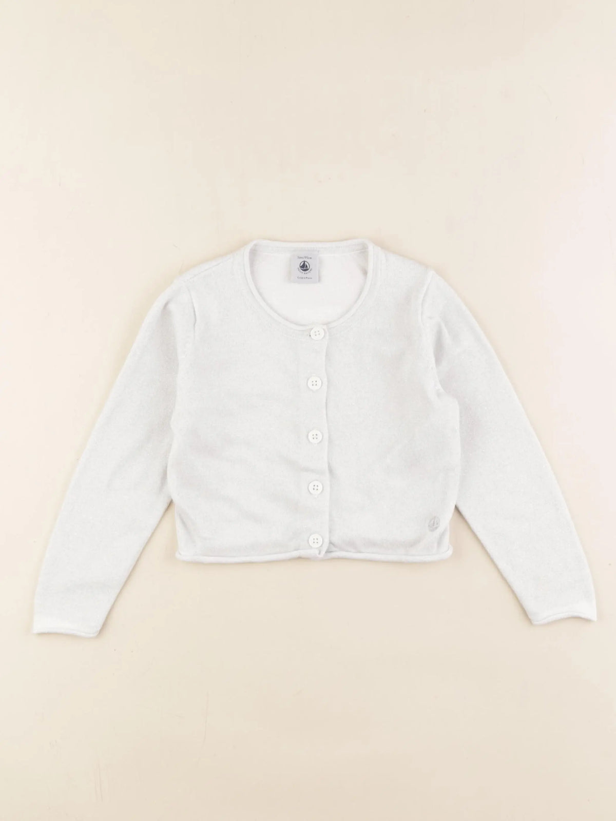 Petit Bateau - gilet gris, argent - 3 ans