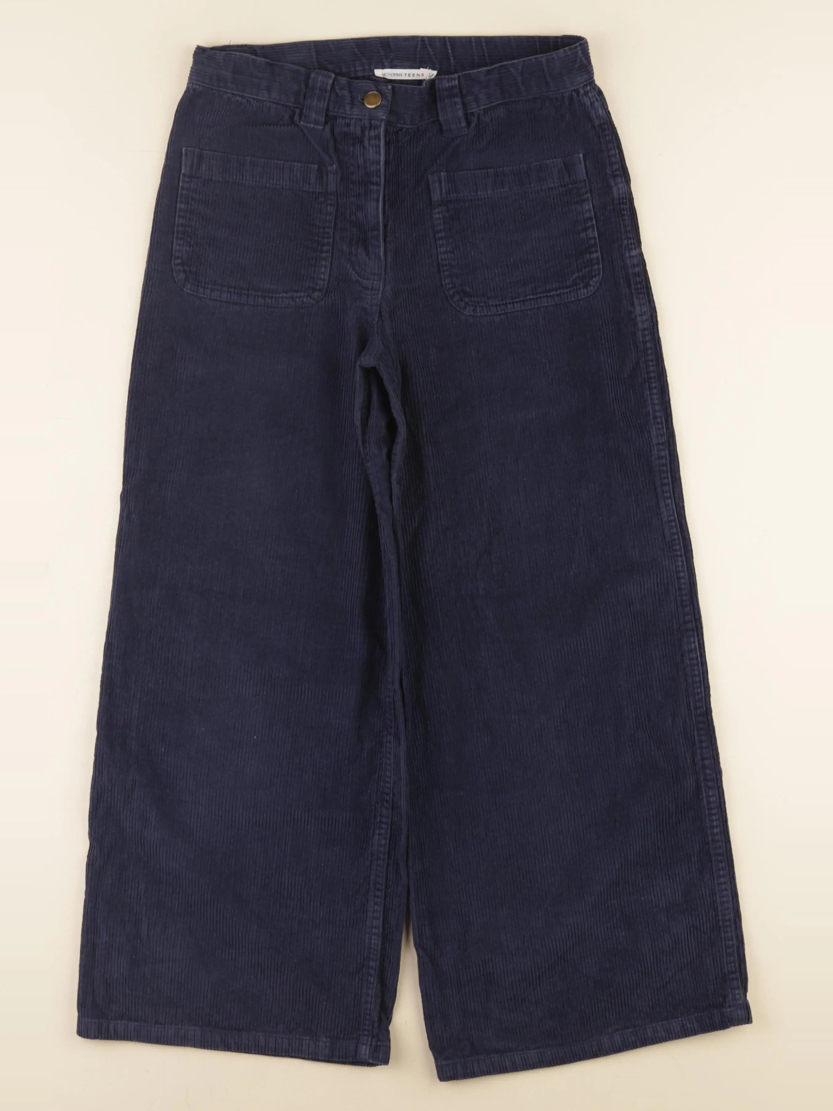 Monoprix - pantalon bleu - 14 ans