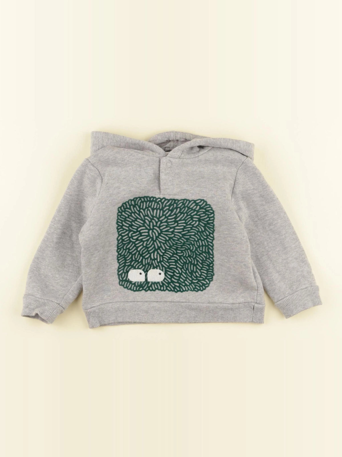 Monoprix - sweat gris - 6/9 mois