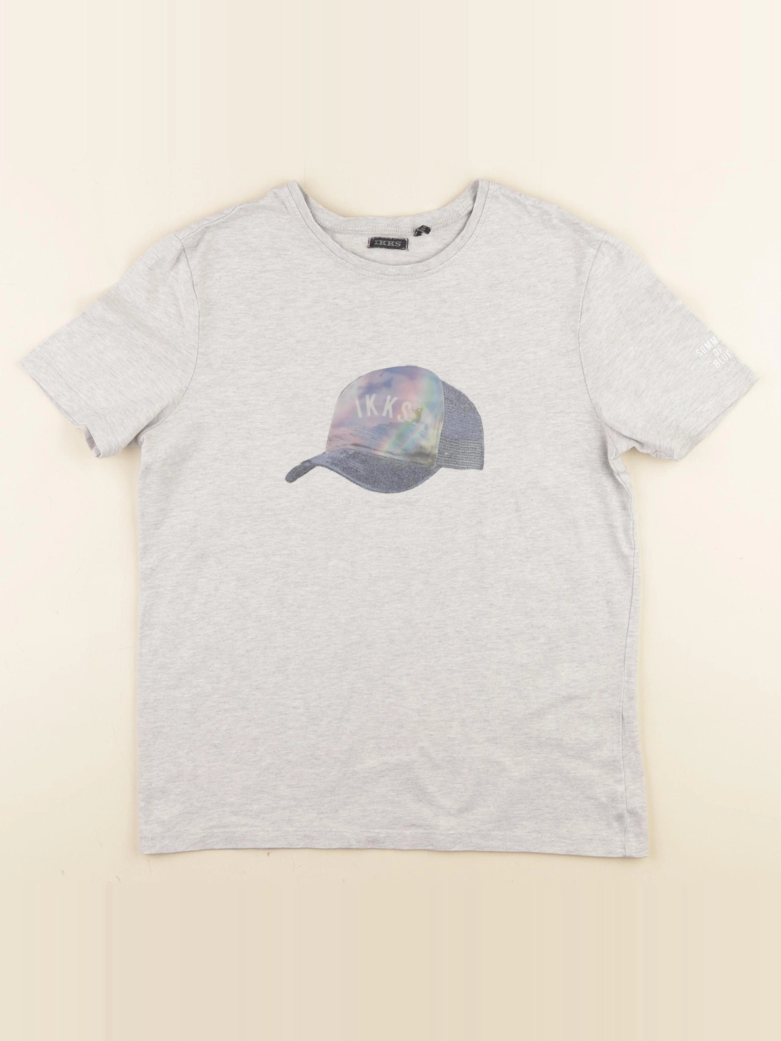 IKKS - tee-shirt gris - 14 ans