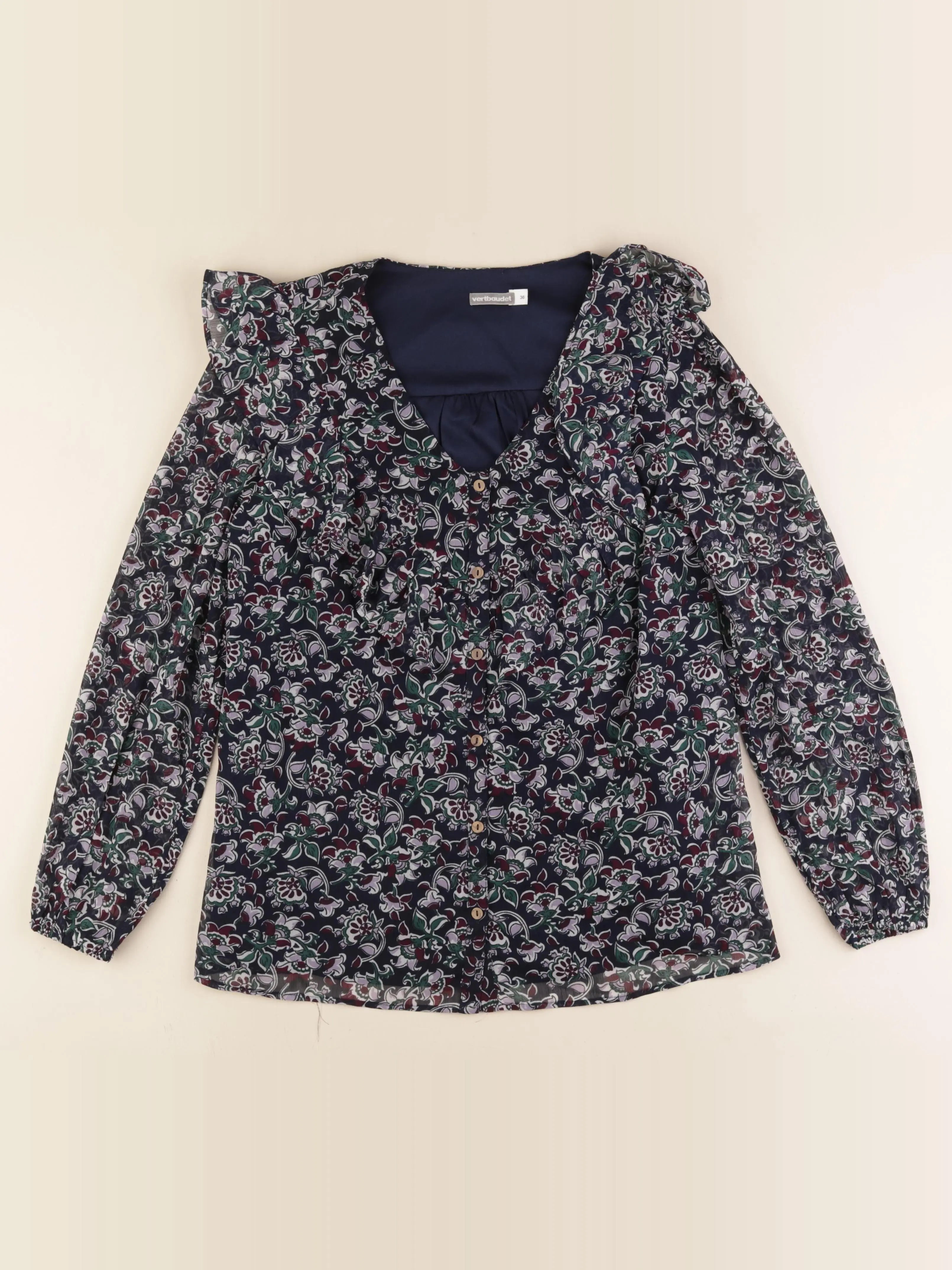 Vertbaudet - blouse grossesse bleu, violet - 36