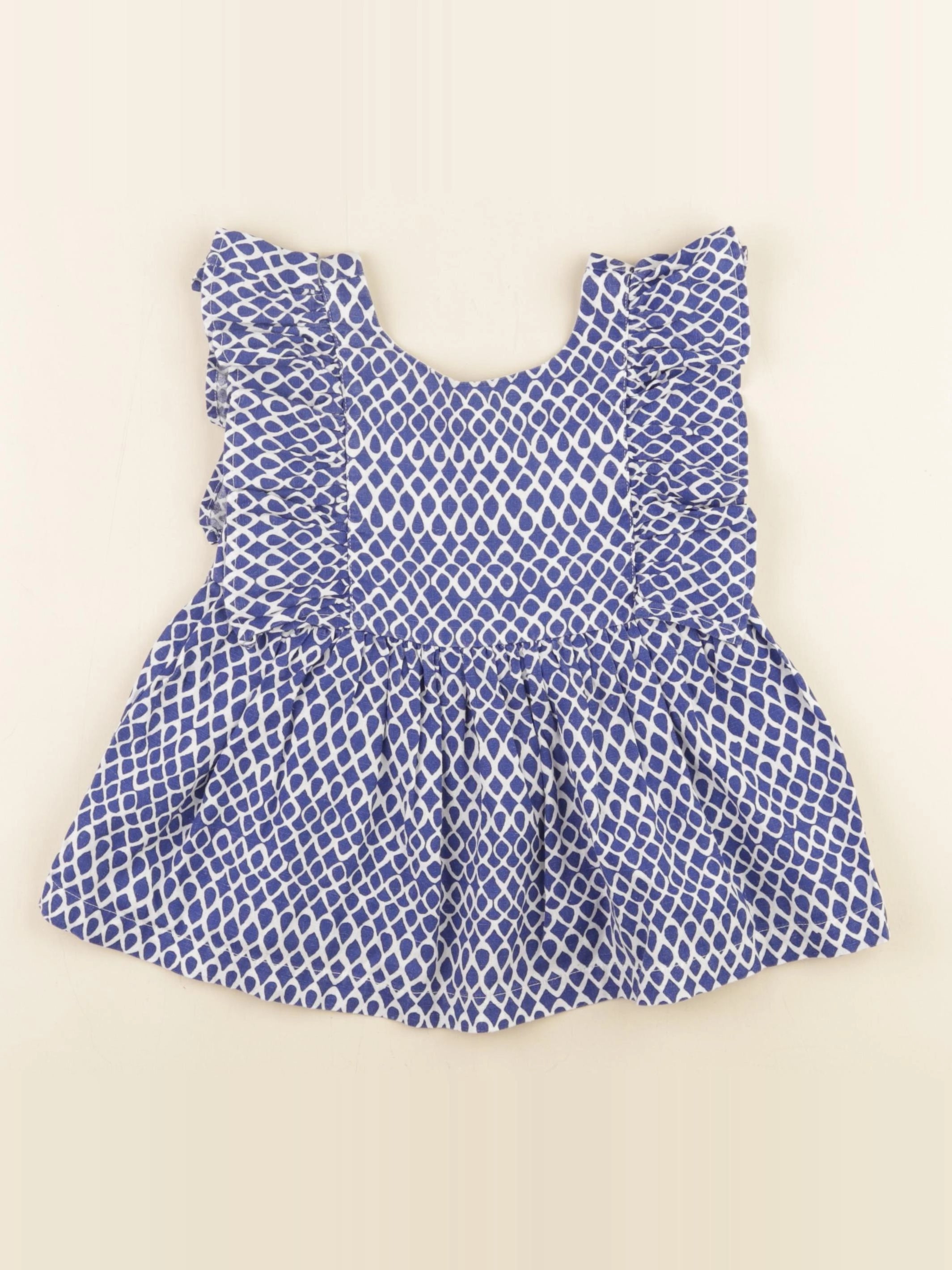 Mango - blouse bleu - 7 ans