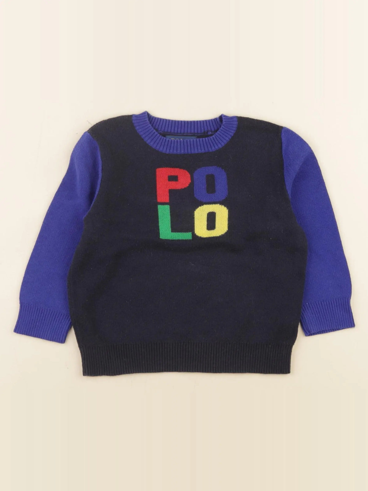 Ralph Lauren - pull bleu - 2 ans