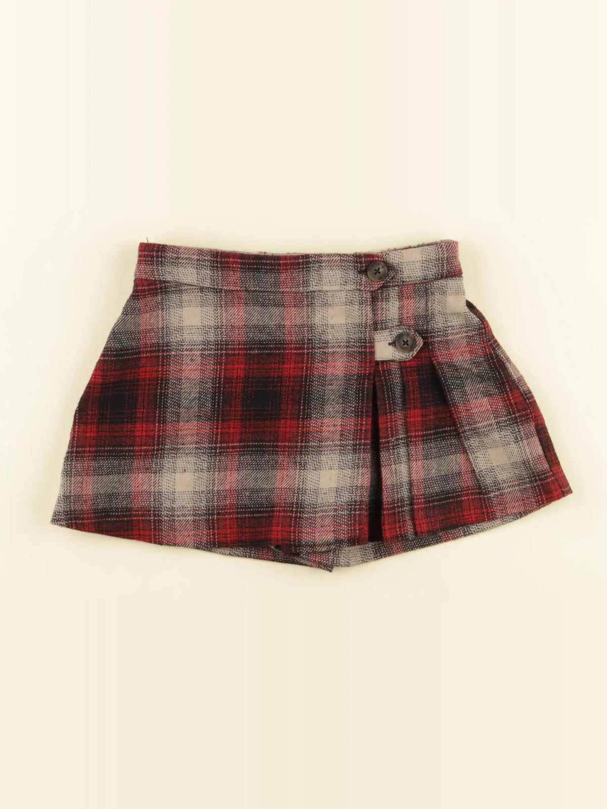 Zara - jupe gris, rouge - 3 ans