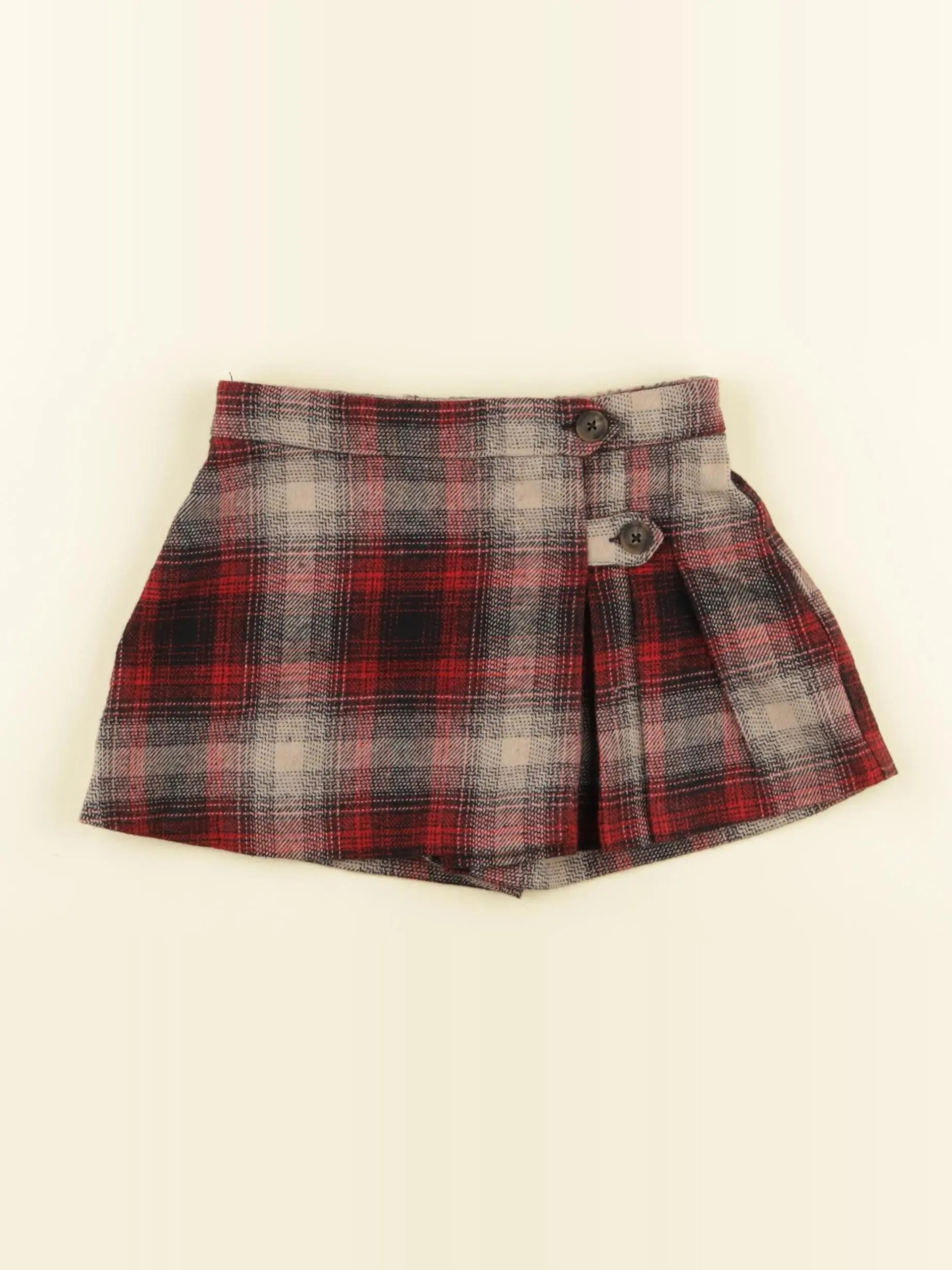 Zara - jupe gris, rouge - 3 ans