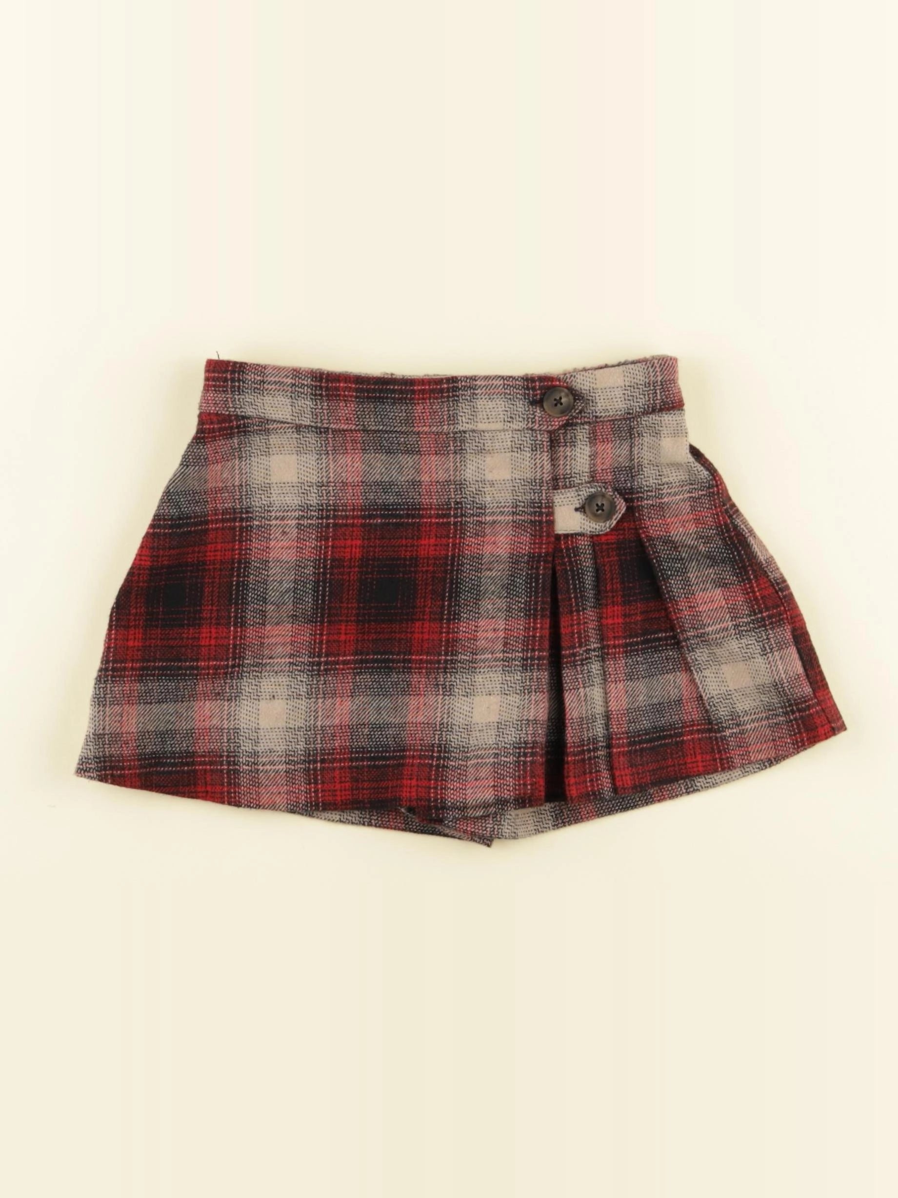 Zara - jupe gris, rouge - 3 ans