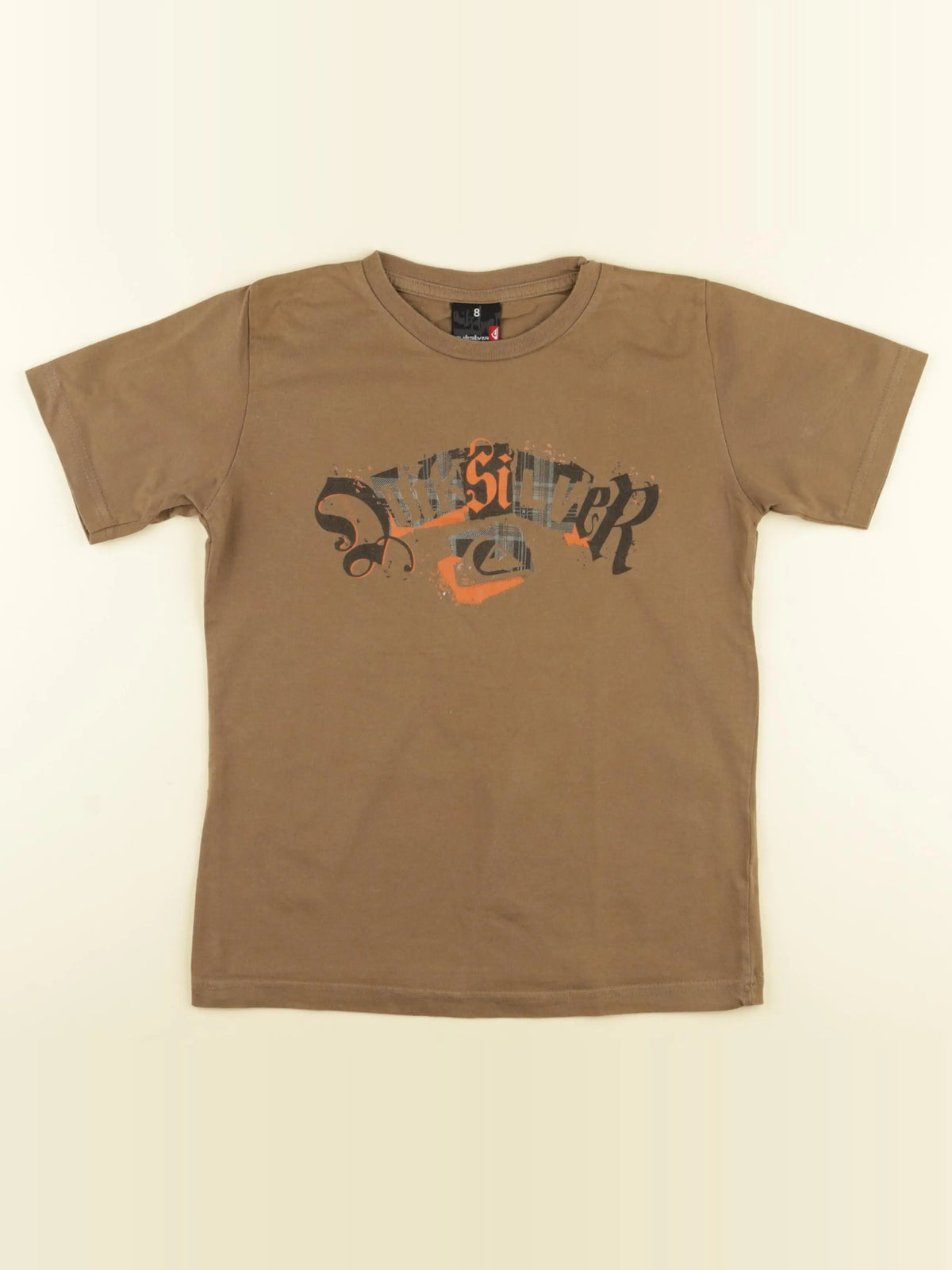 Quiksilver - tee-shirt marron - 8 ans
