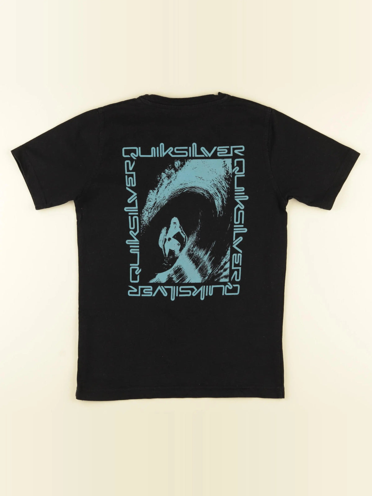 Quiksilver - tee-shirt imprimé au dos noir - 10 ans
