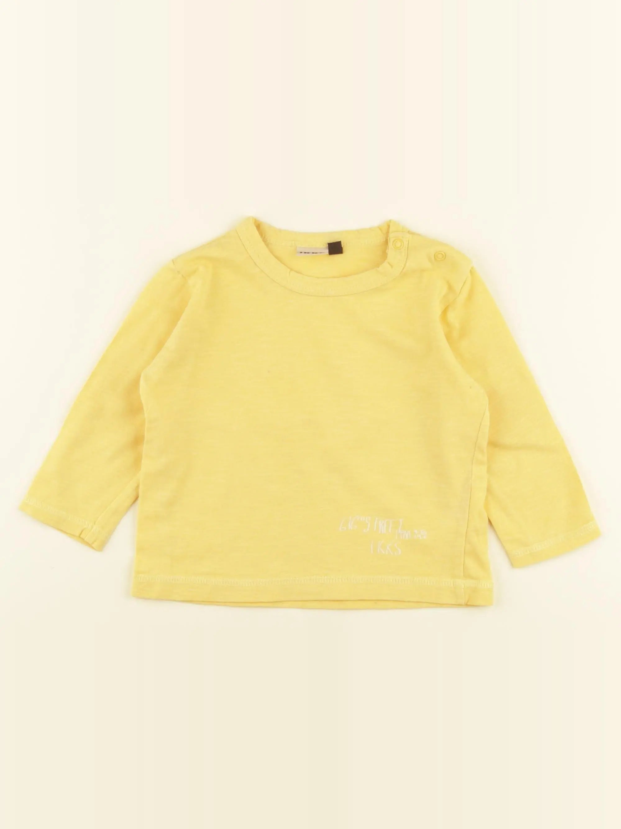 IKKS - tee-shirt jaune - 12 mois