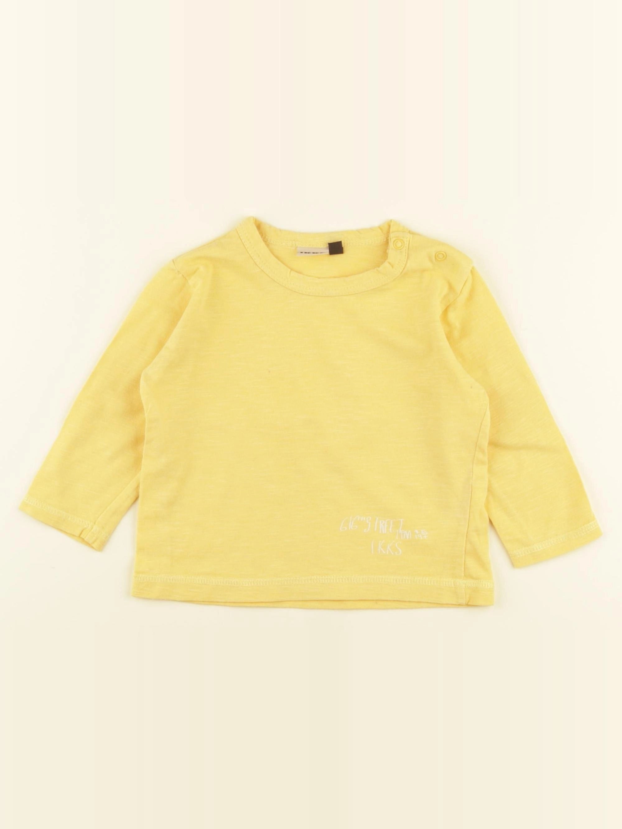IKKS - tee-shirt jaune - 12 mois