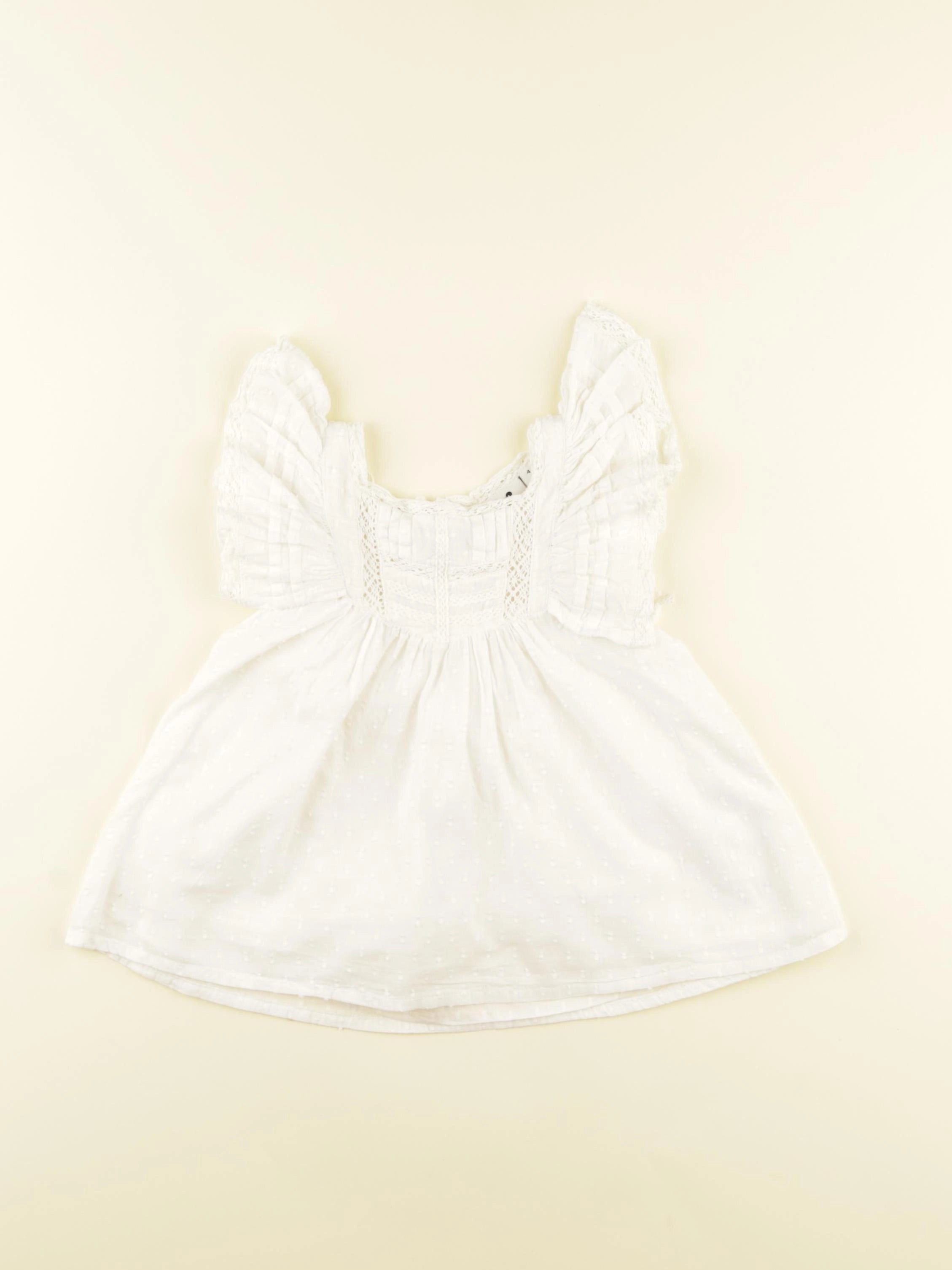 Cyrillus - blouse blanc - 4 ans
