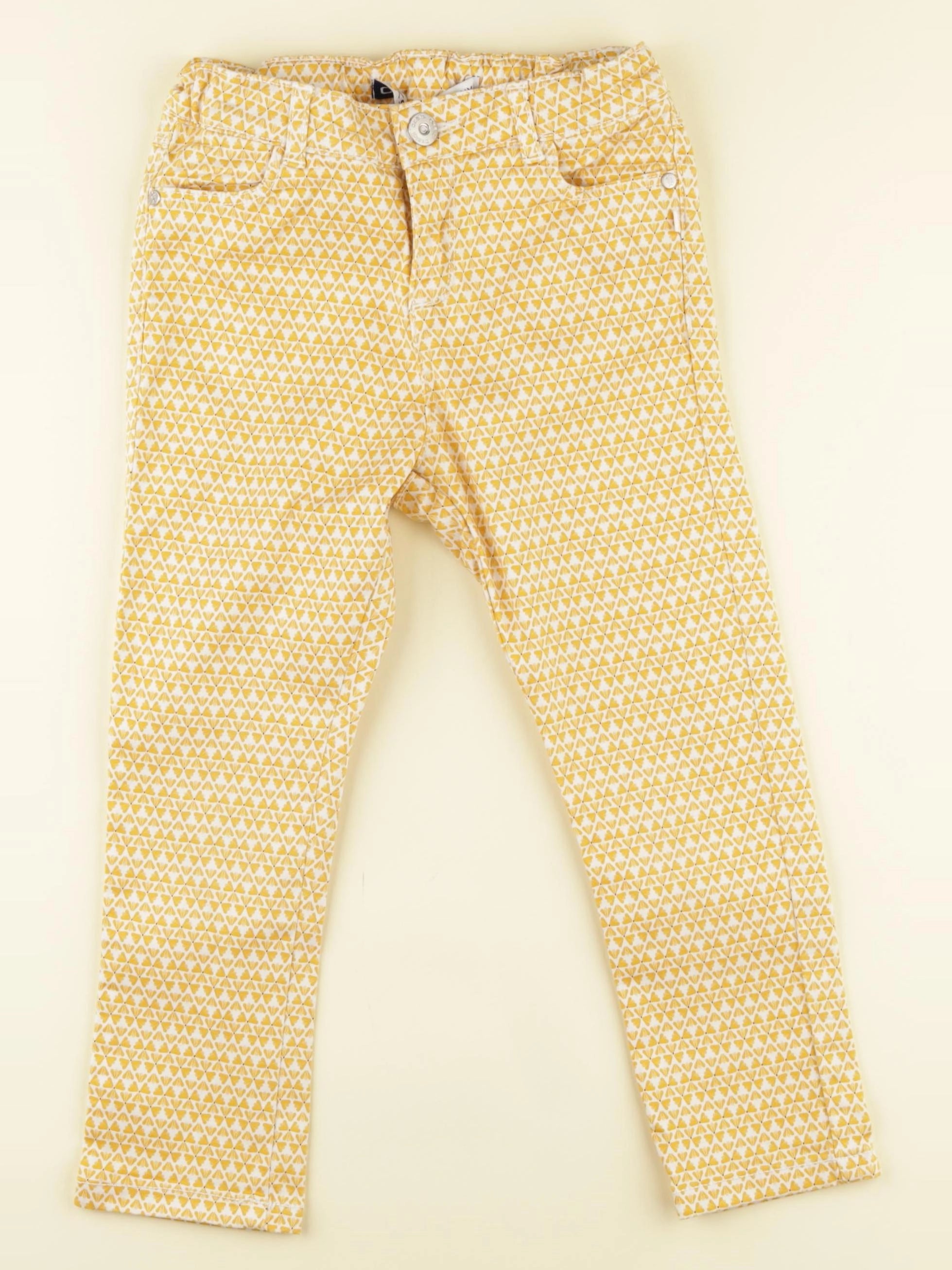Okaidi - pantalon jaune - 7 ans