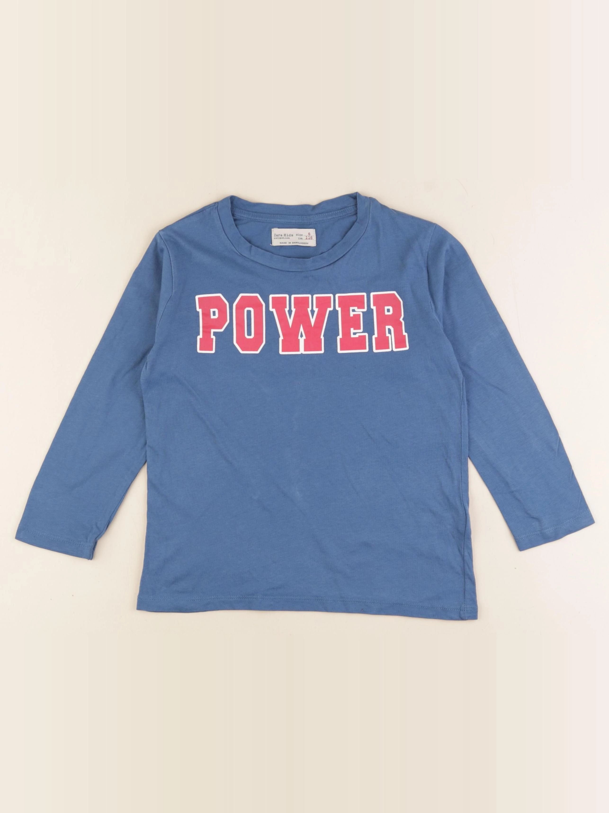 Zara - tee-shirt bleu - 6 ans