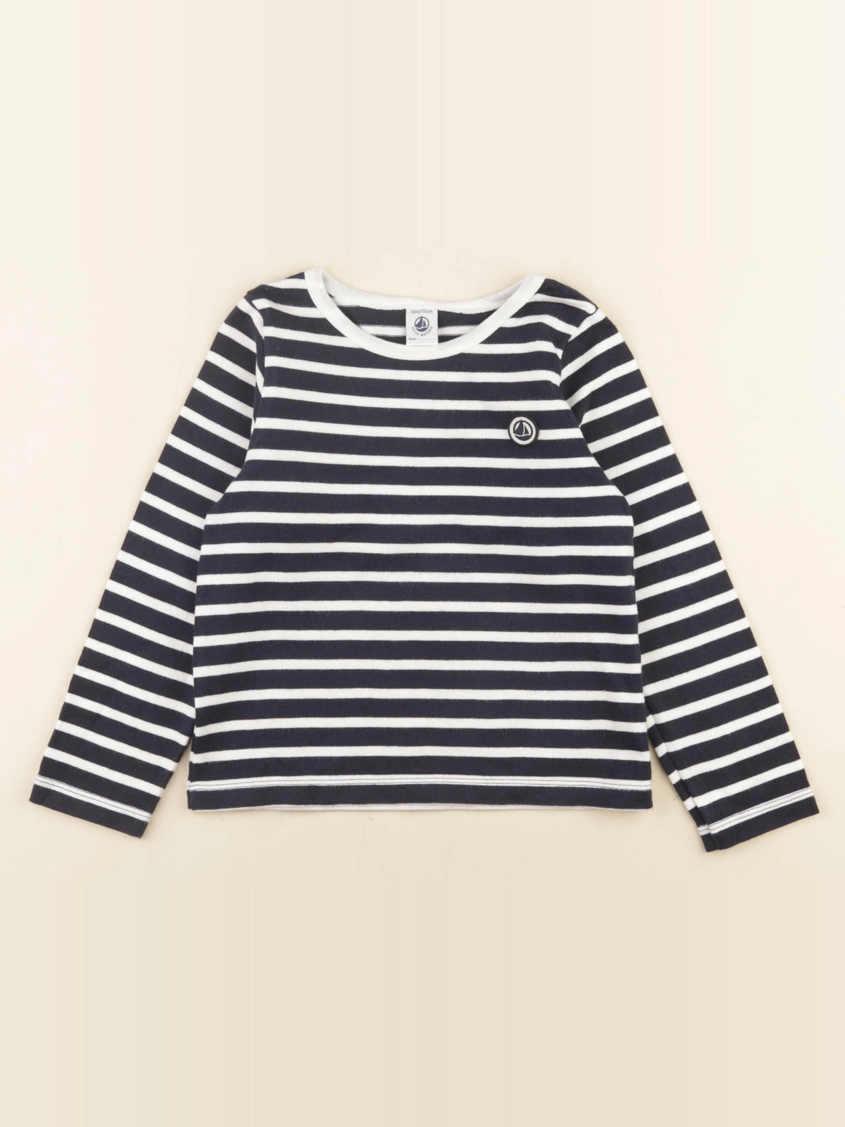 Petit Bateau - tee-shirt bleu - 6 ans
